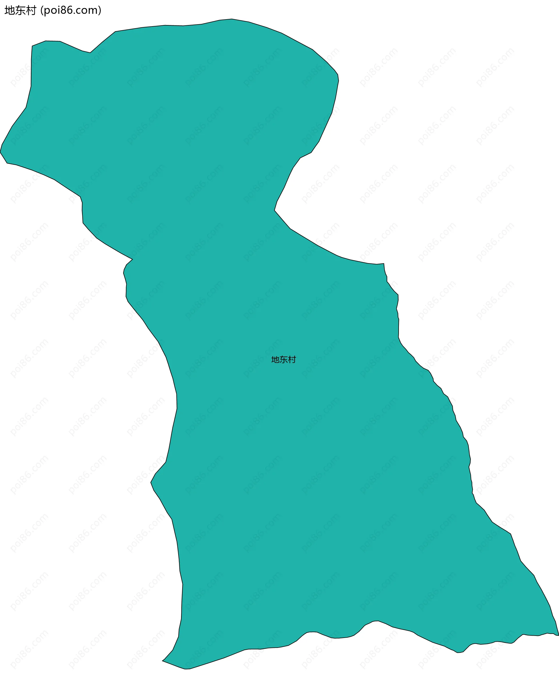 地东村边界地图