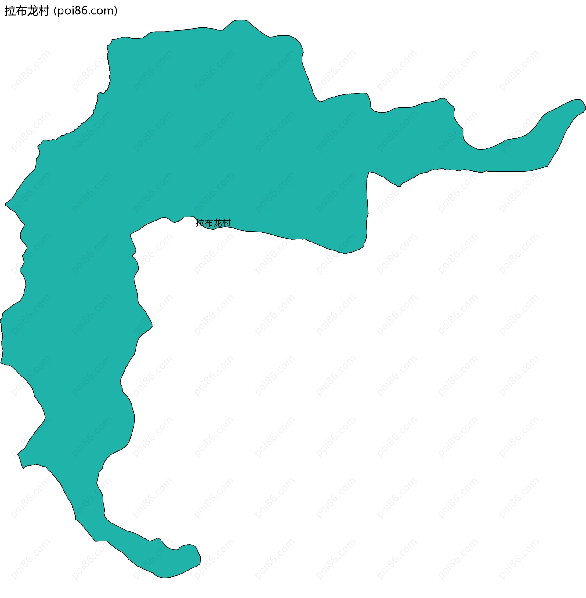 拉布龙村边界地图
