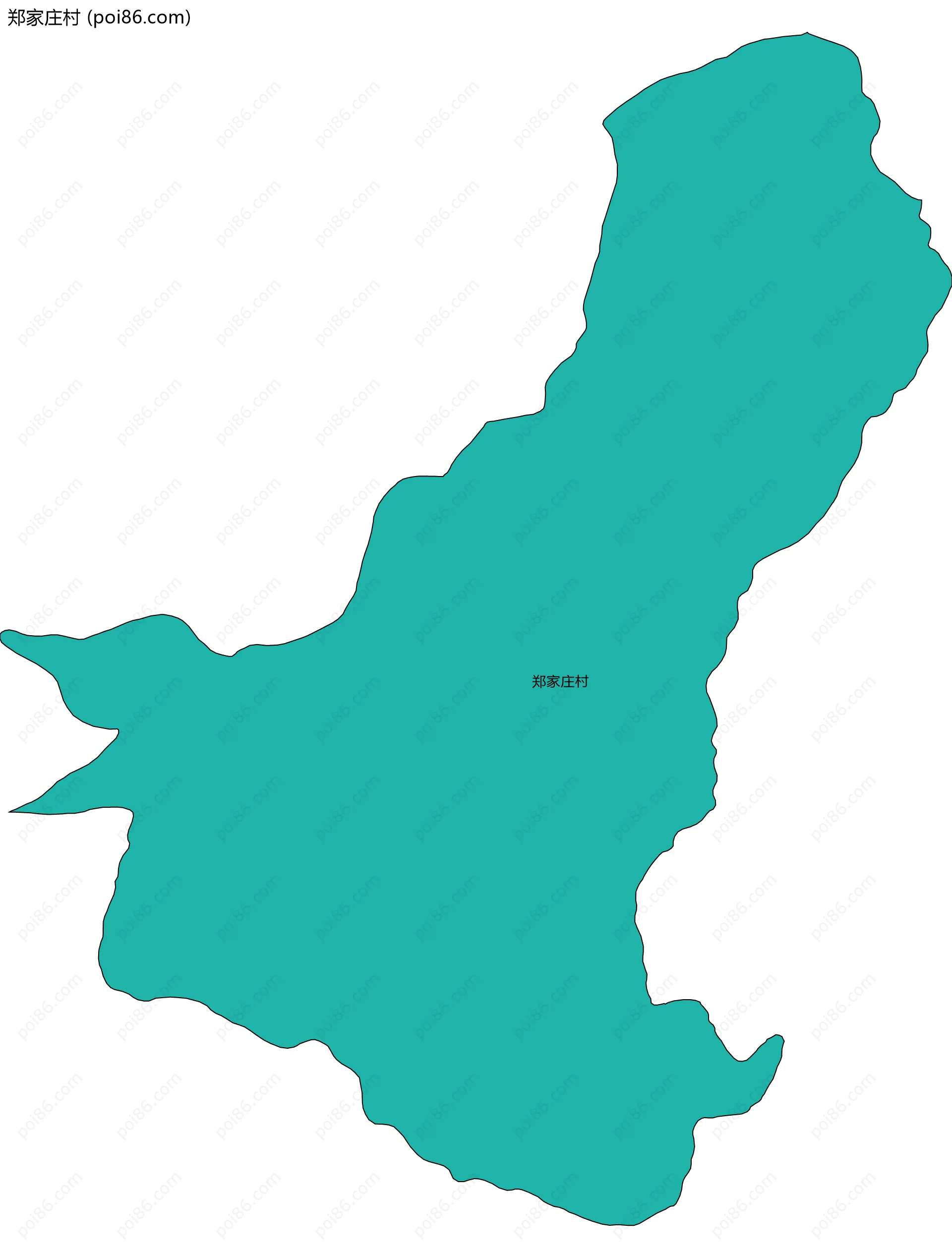 郑家庄村边界地图
