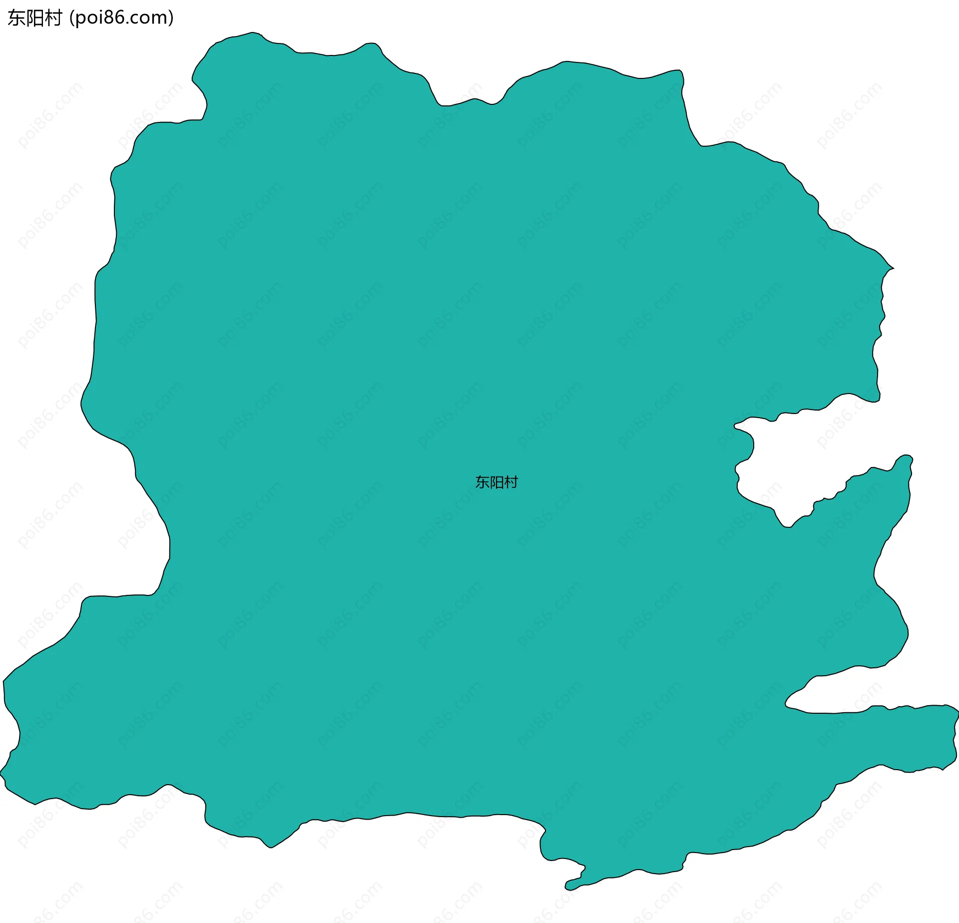 东阳村边界地图