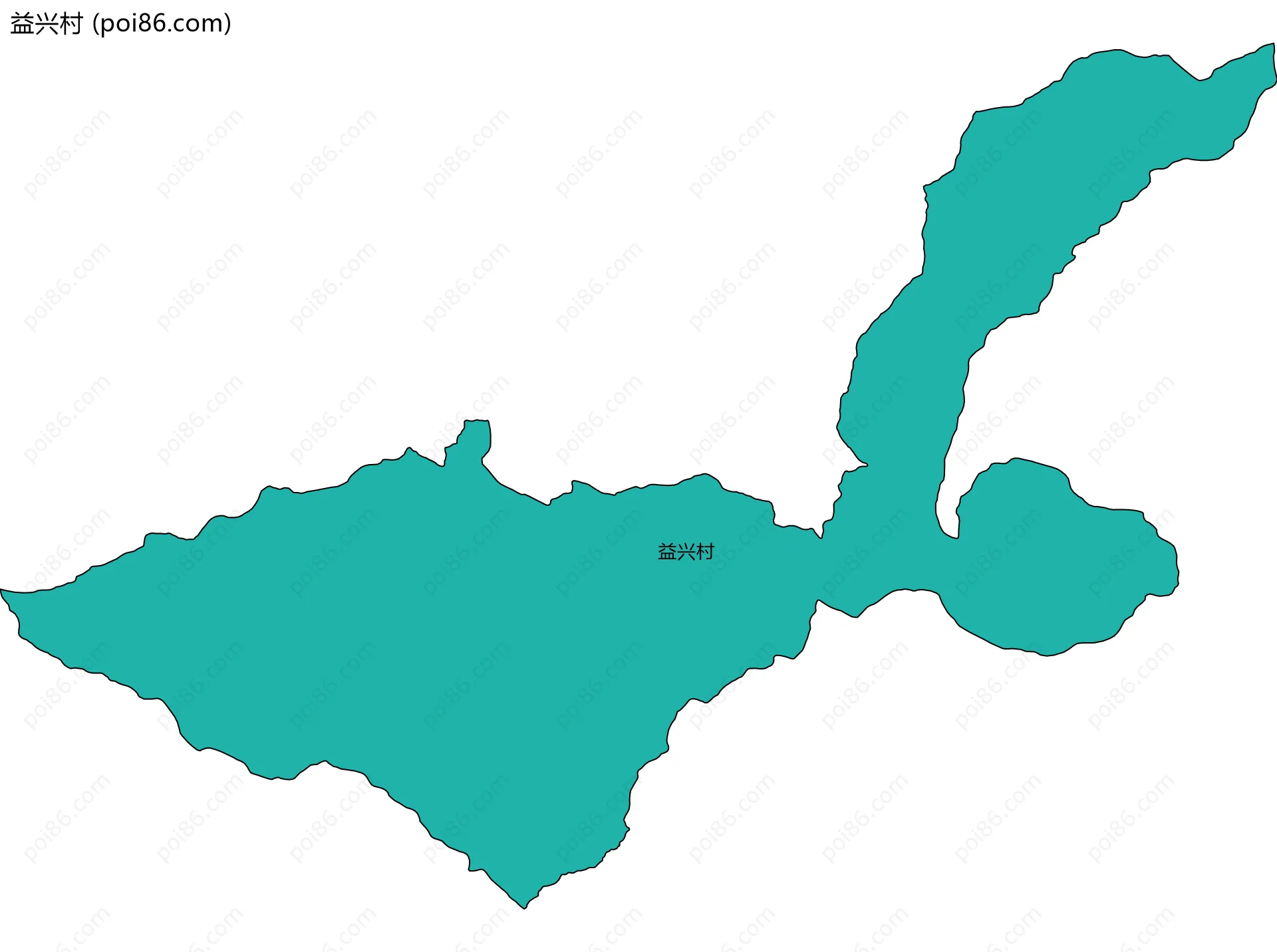 益兴村边界地图