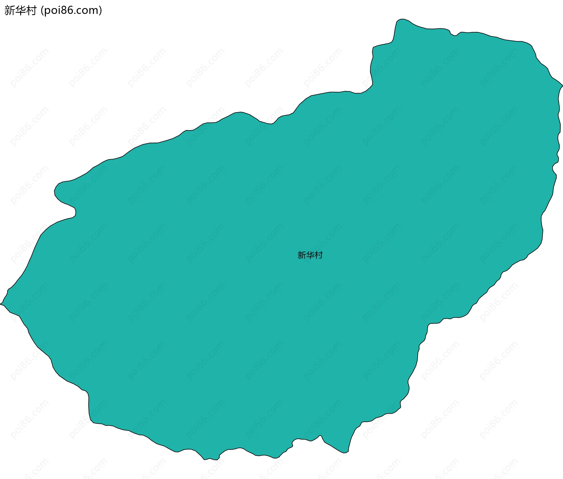 新华村边界地图