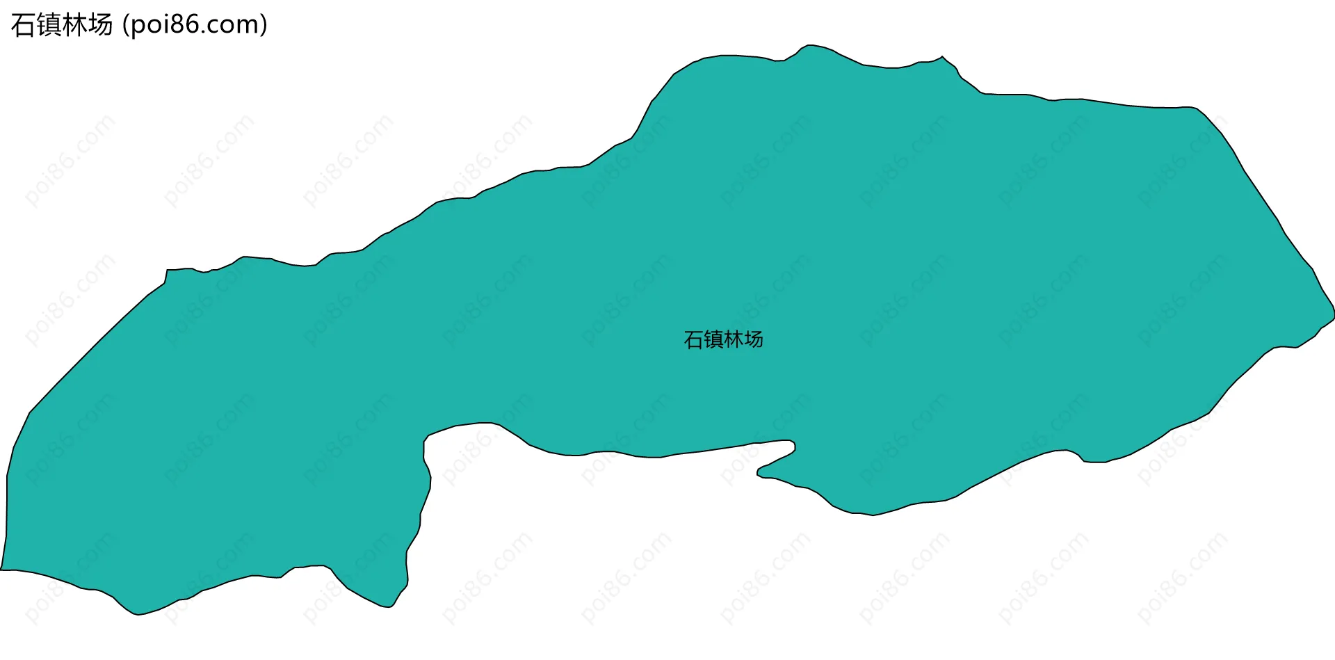 石镇林场边界地图