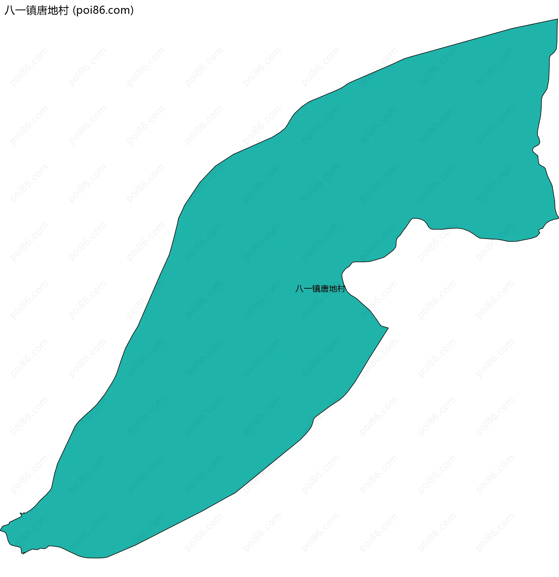 八一镇唐地村边界地图