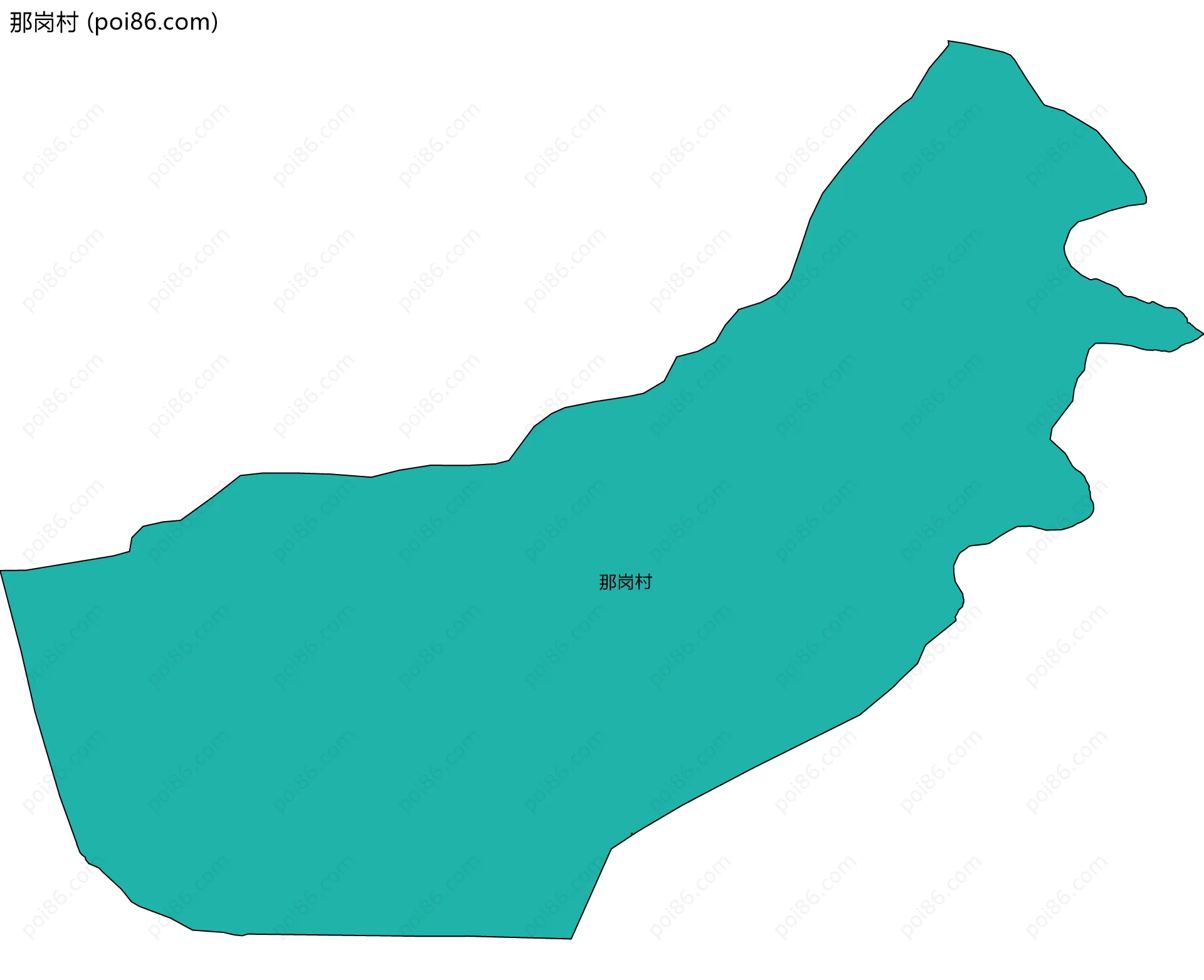 那岗村边界地图