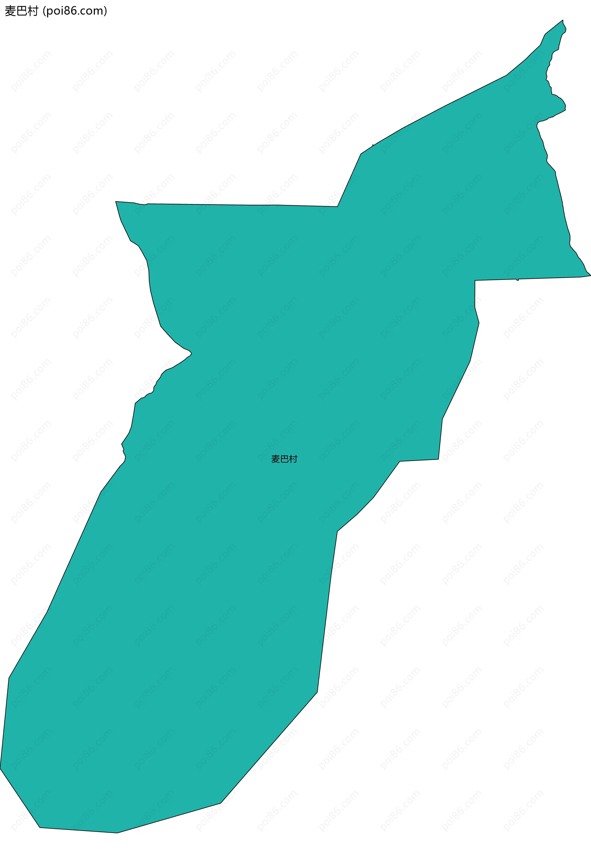 麦巴村边界地图