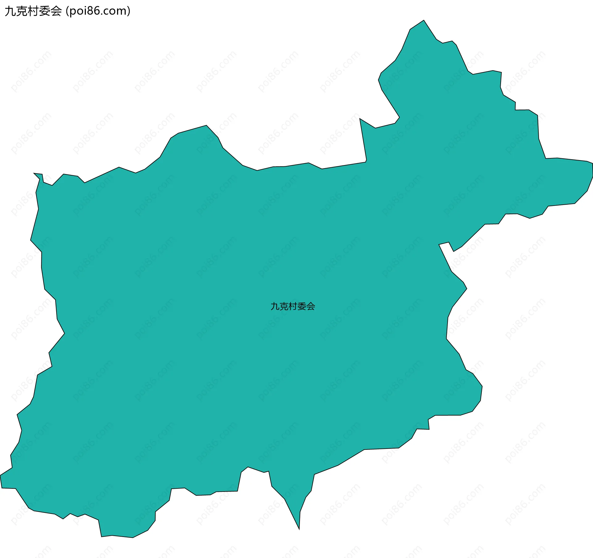 九克村委会边界地图