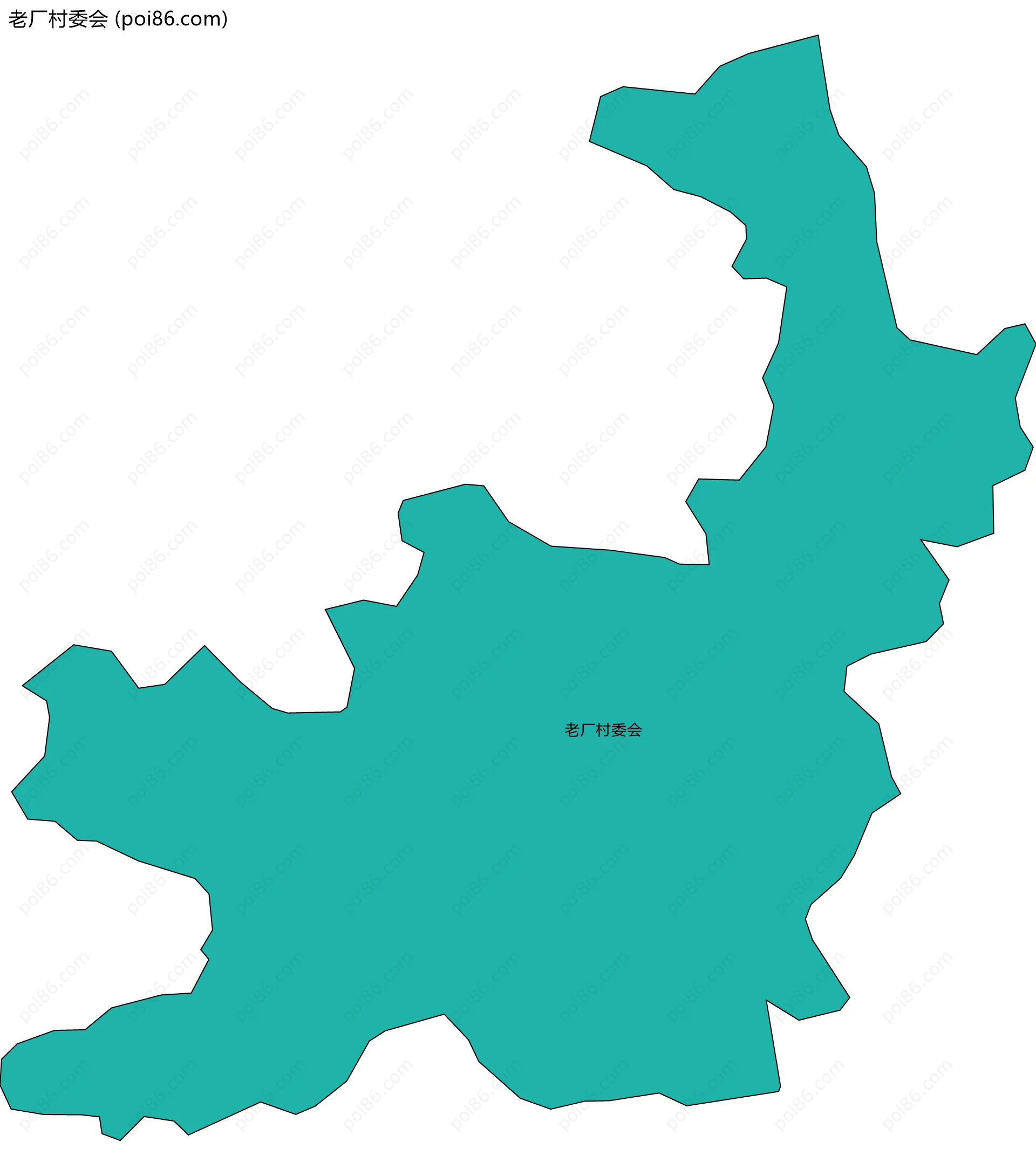 老厂村委会边界地图