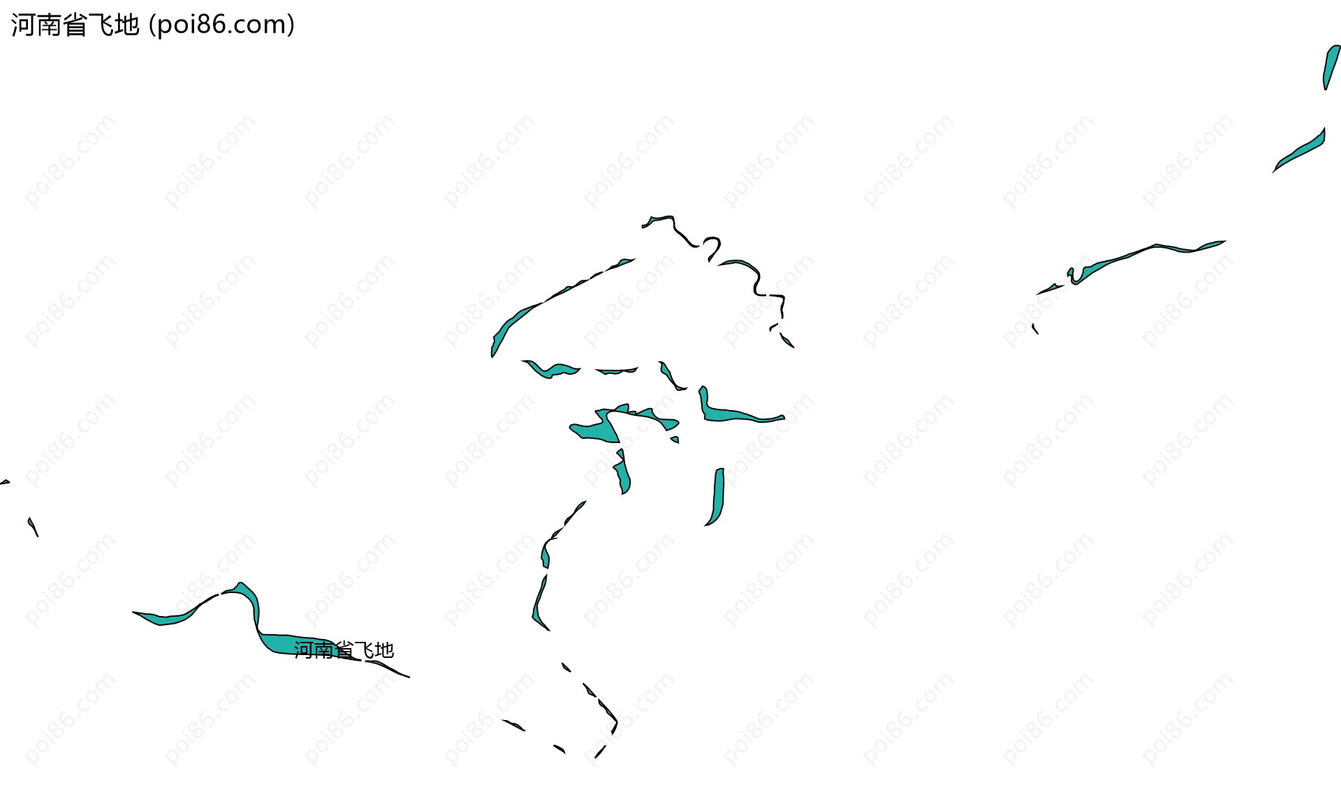 河南省飞地边界地图