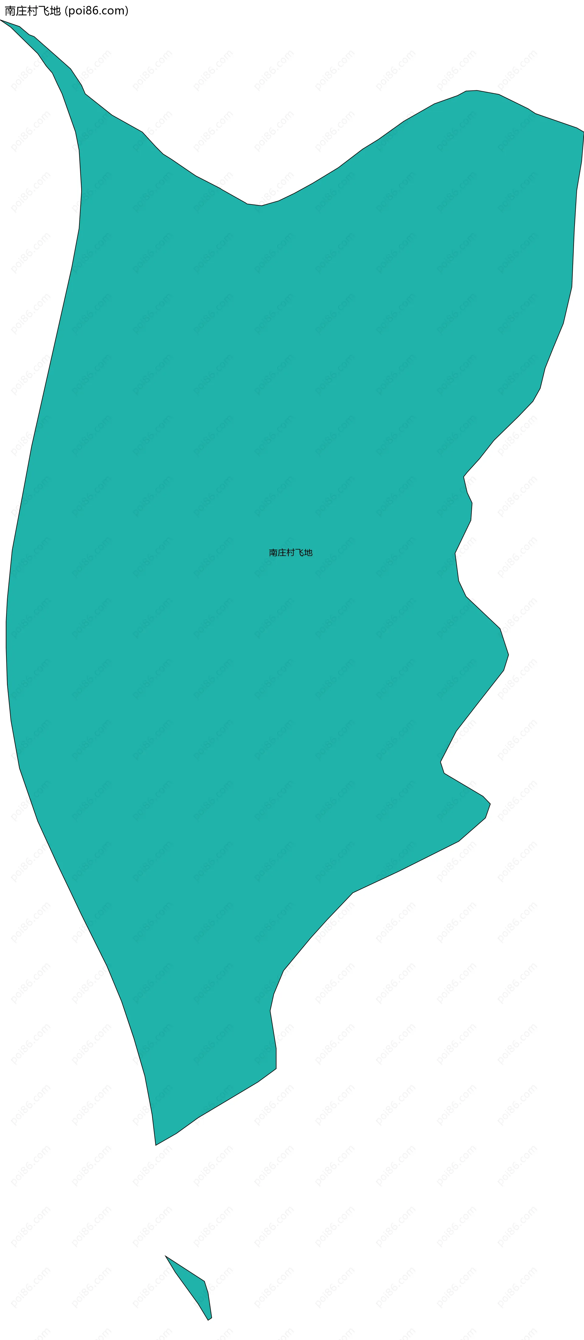 南庄村飞地边界地图