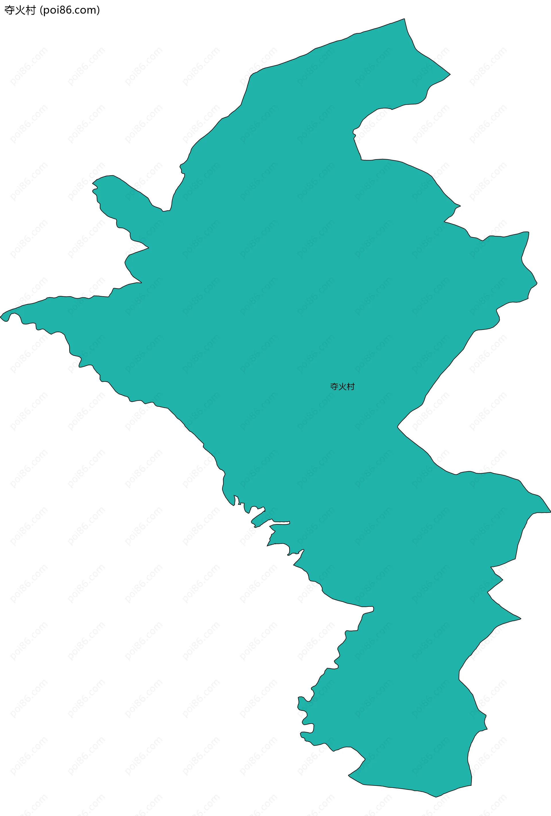 夺火村边界地图