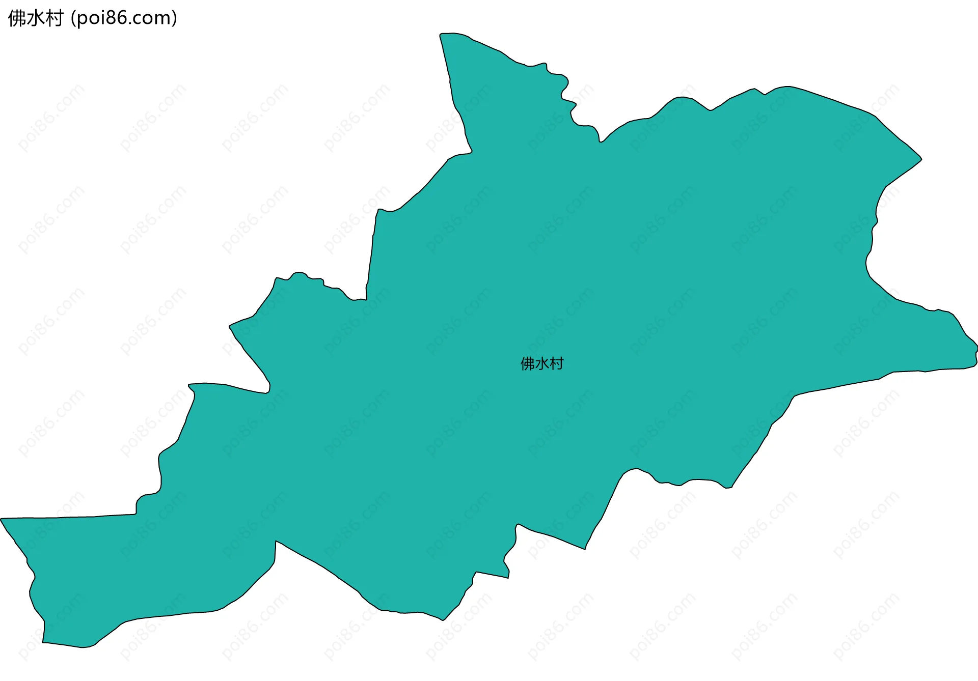 佛水村边界地图