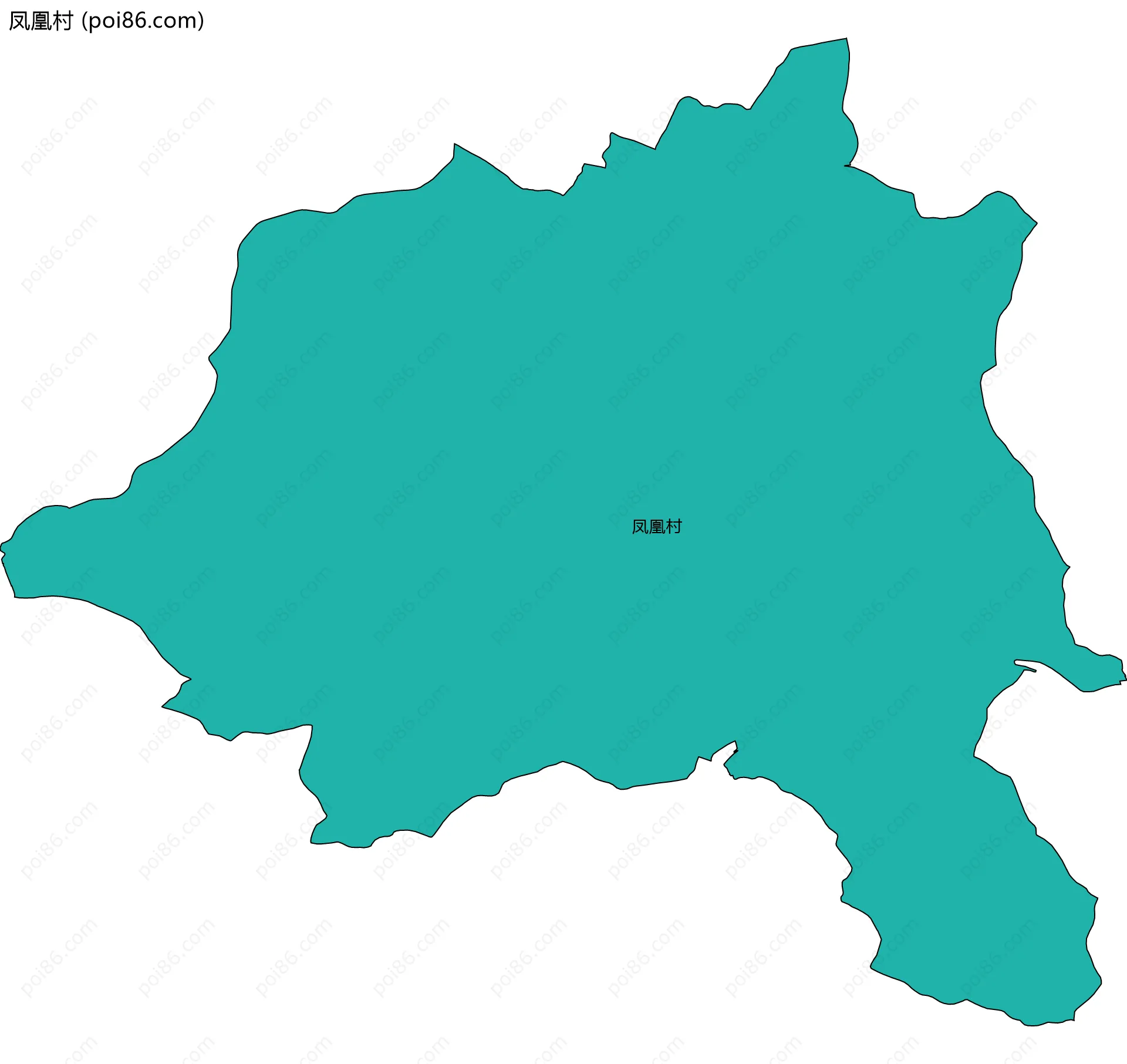 凤凰村边界地图