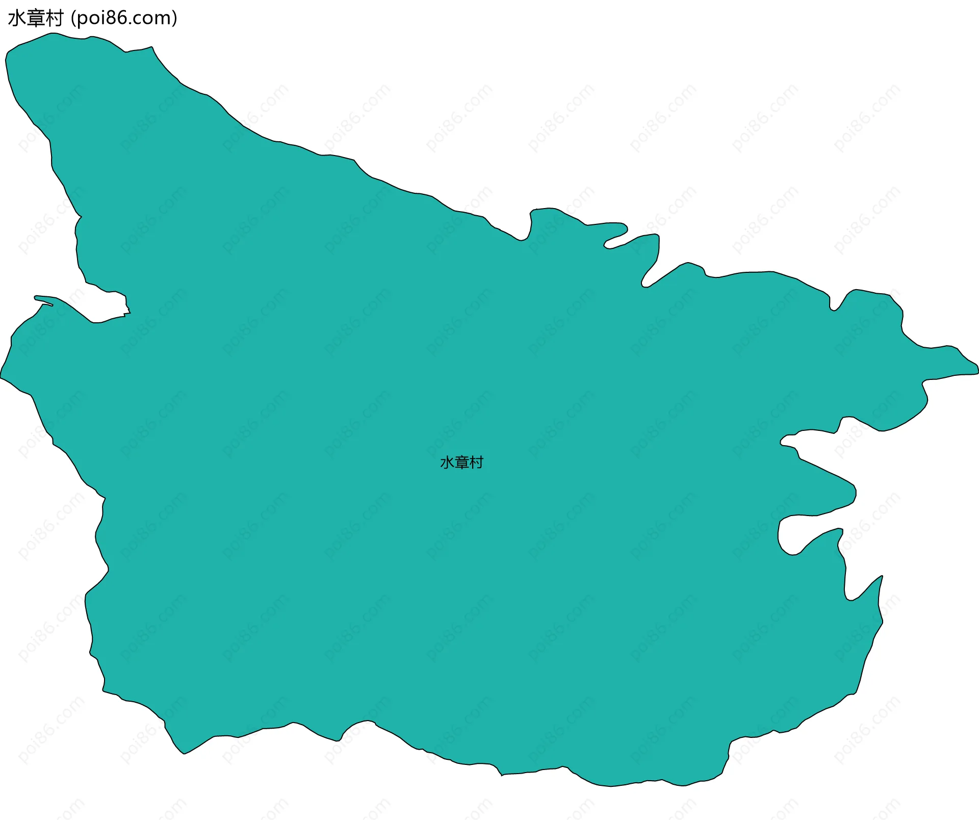 水章村边界地图