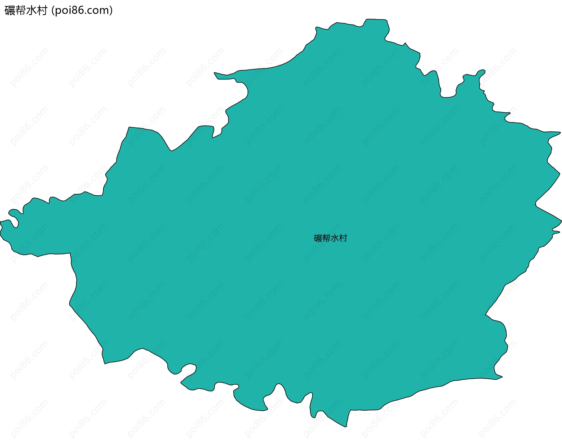 碾帮水村边界地图
