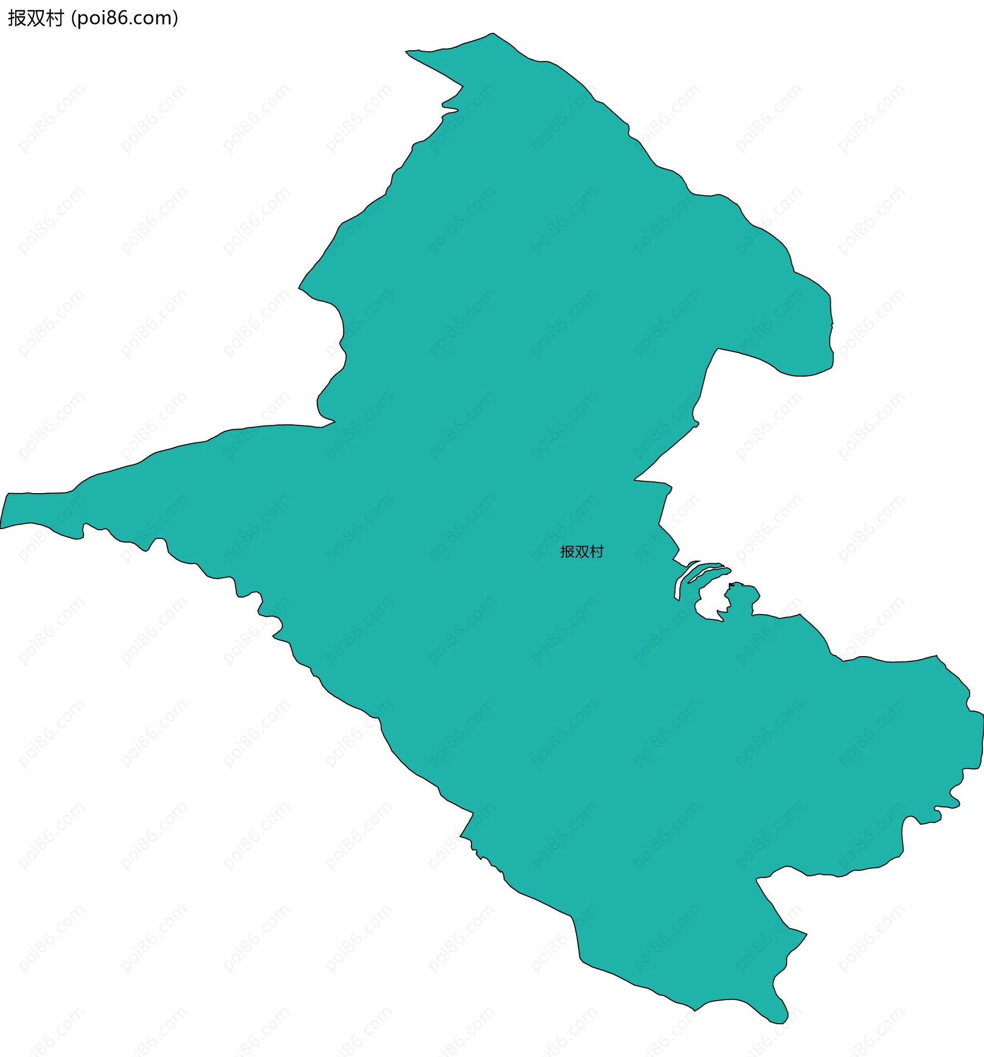 报双村边界地图