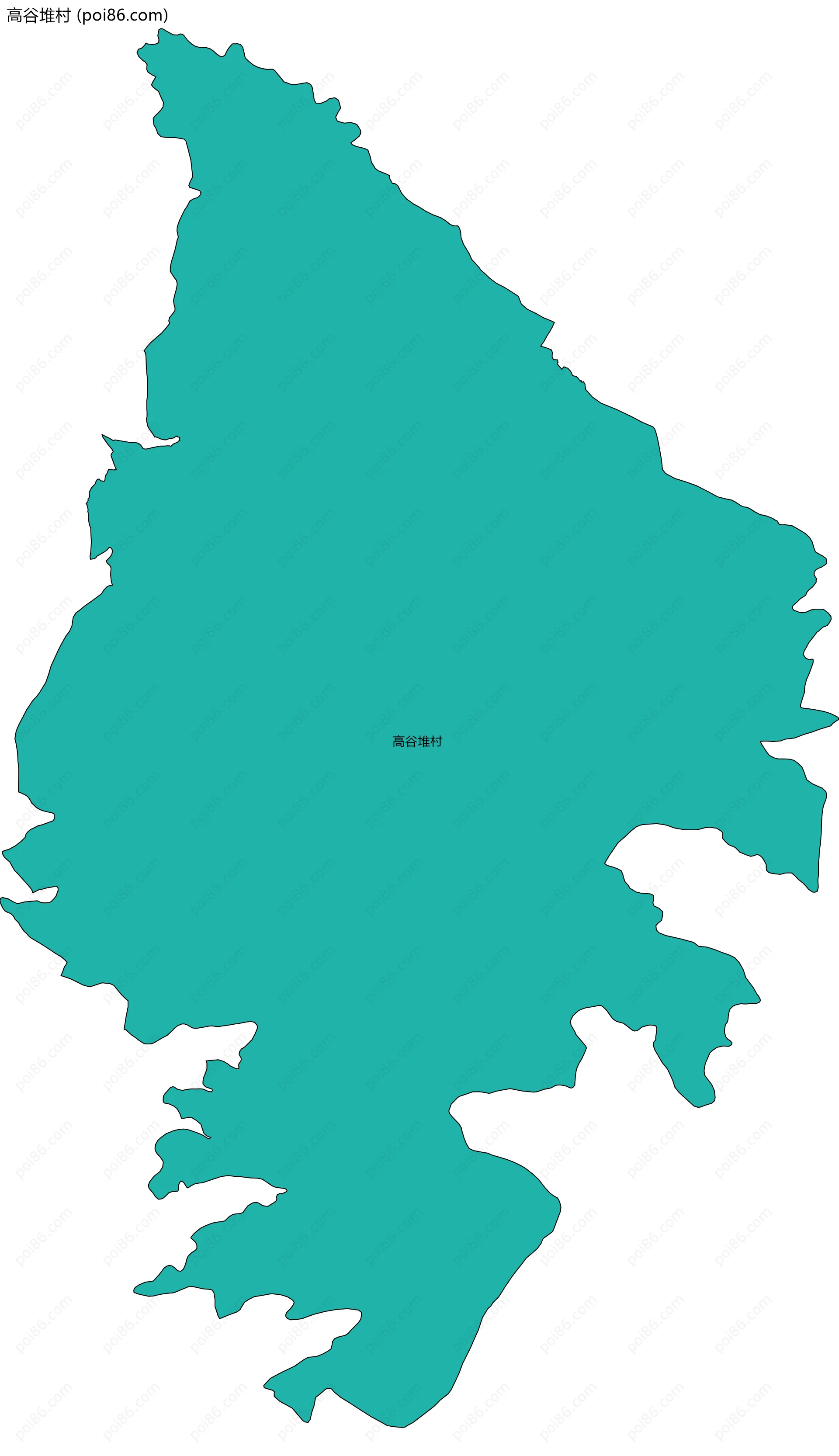 高谷堆村边界地图