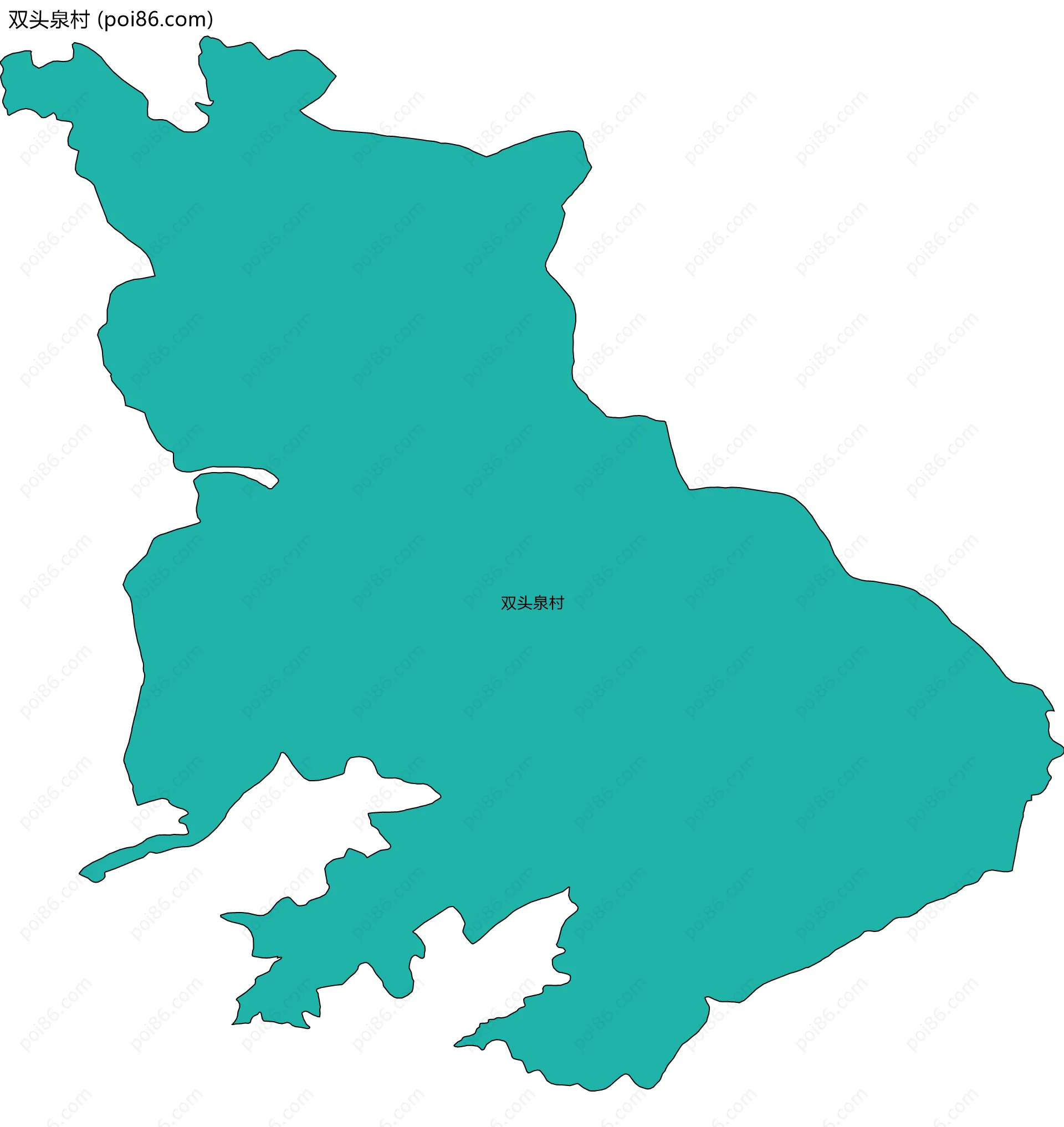 双头泉村边界地图