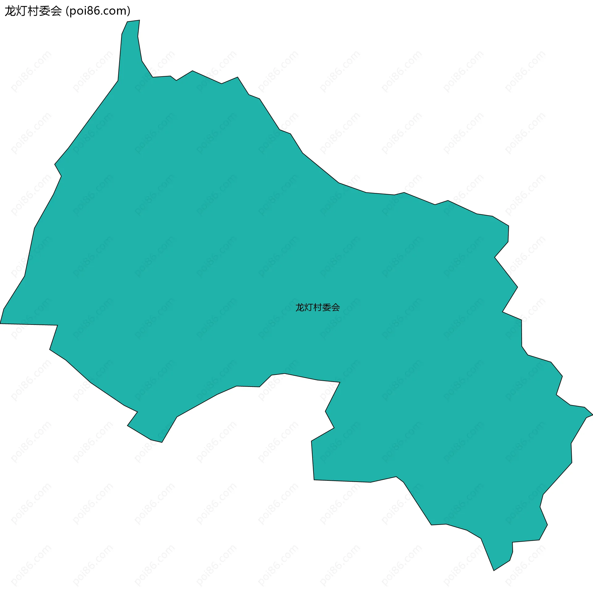 龙灯村委会边界地图