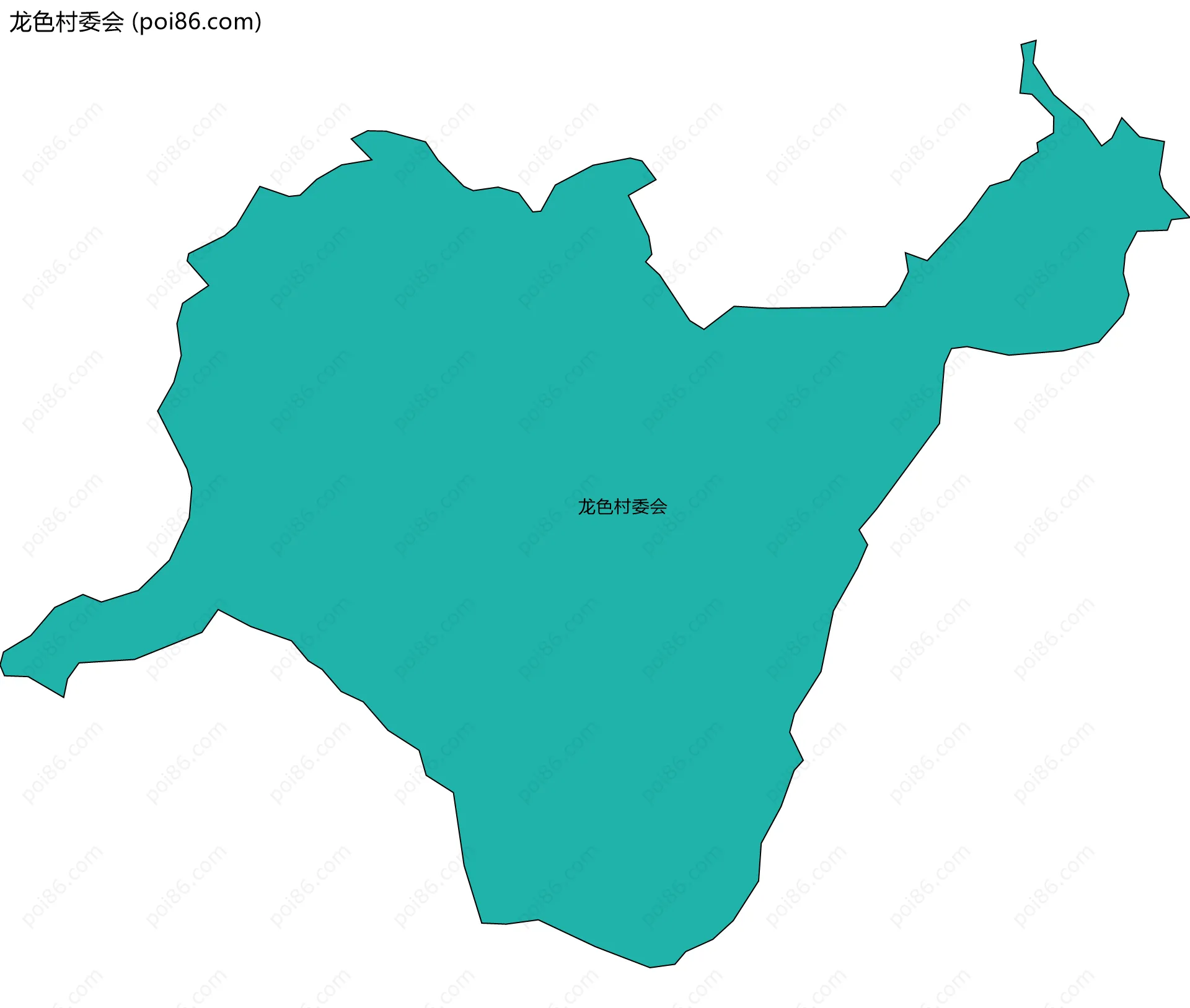 龙色村委会边界地图