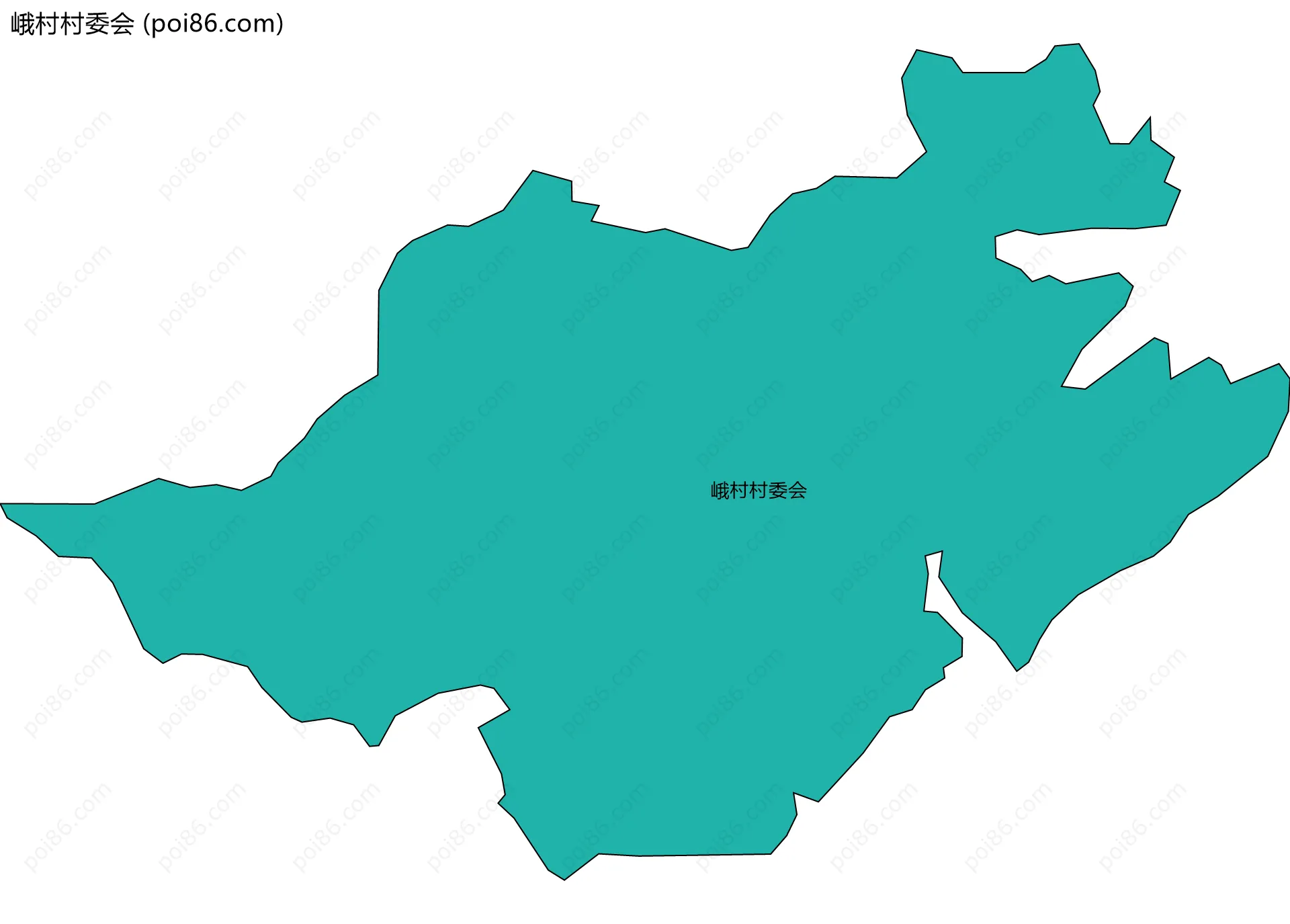 峨村村委会边界地图