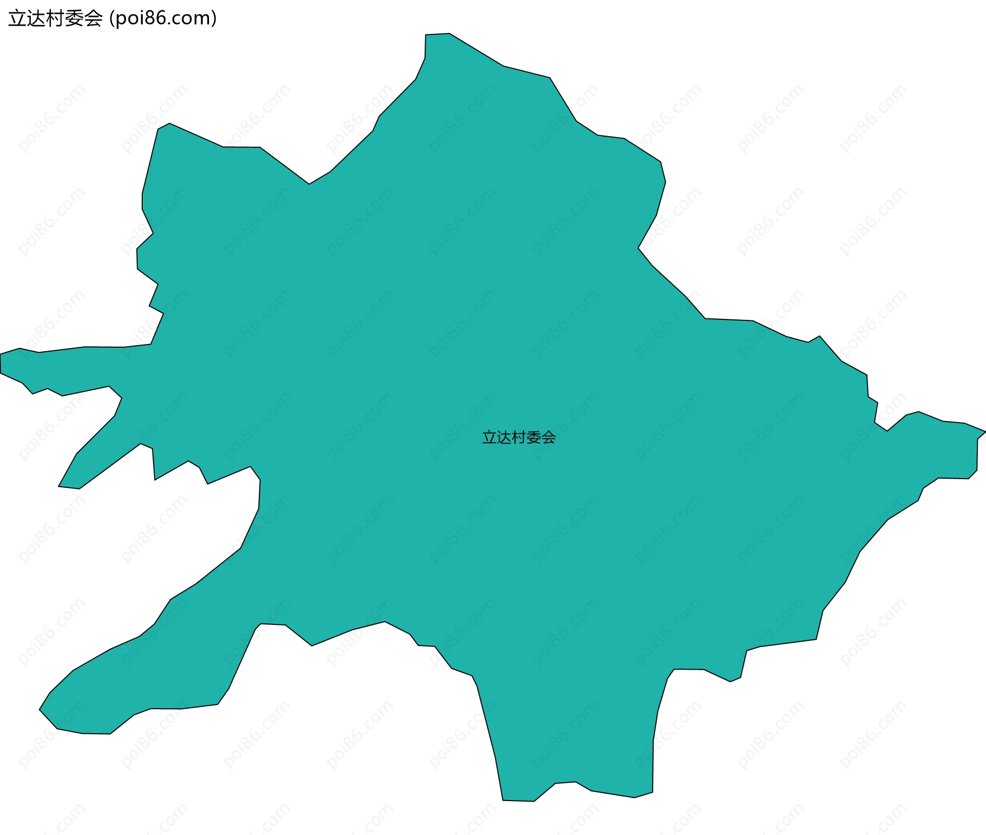 立达村委会边界地图
