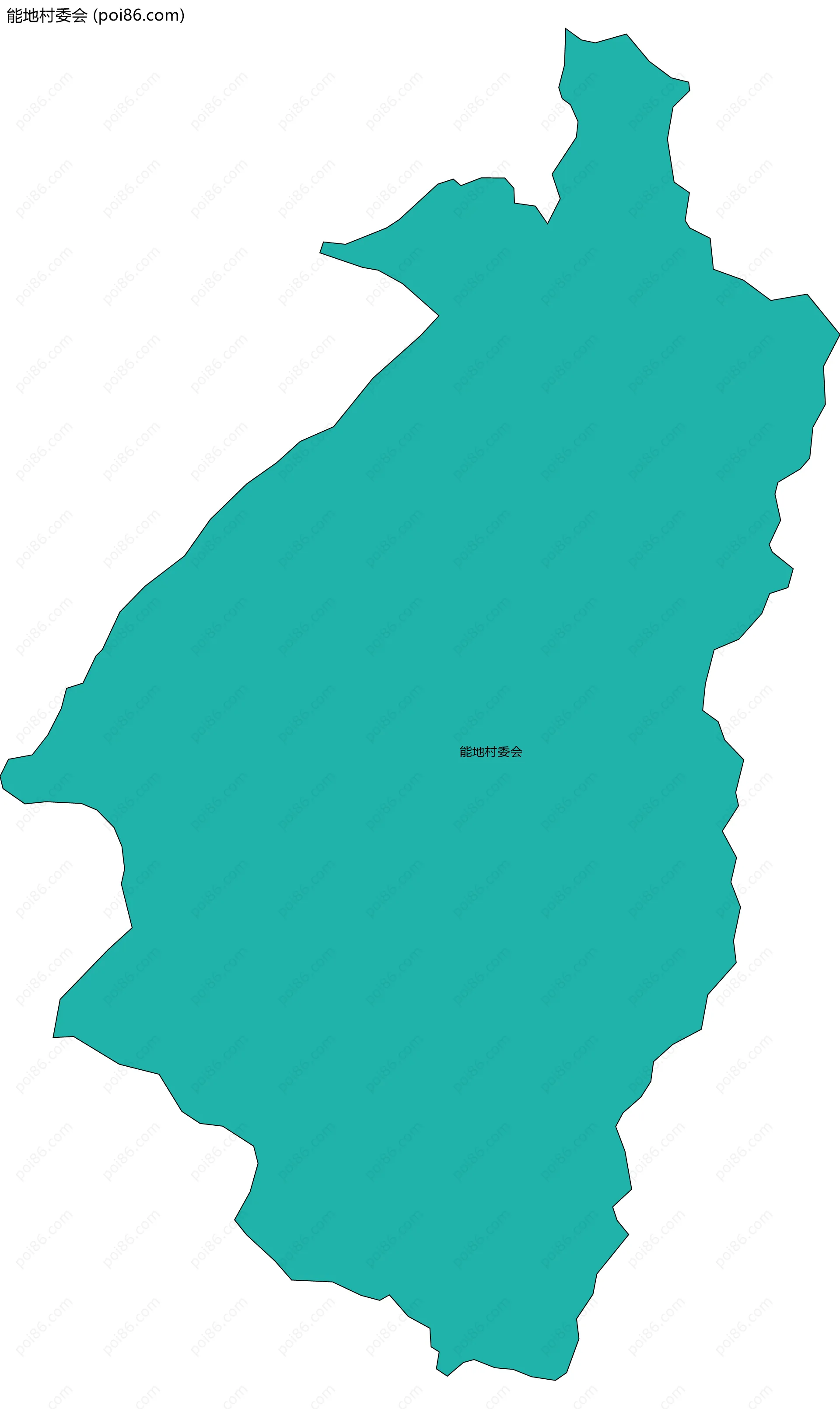 能地村委会边界地图