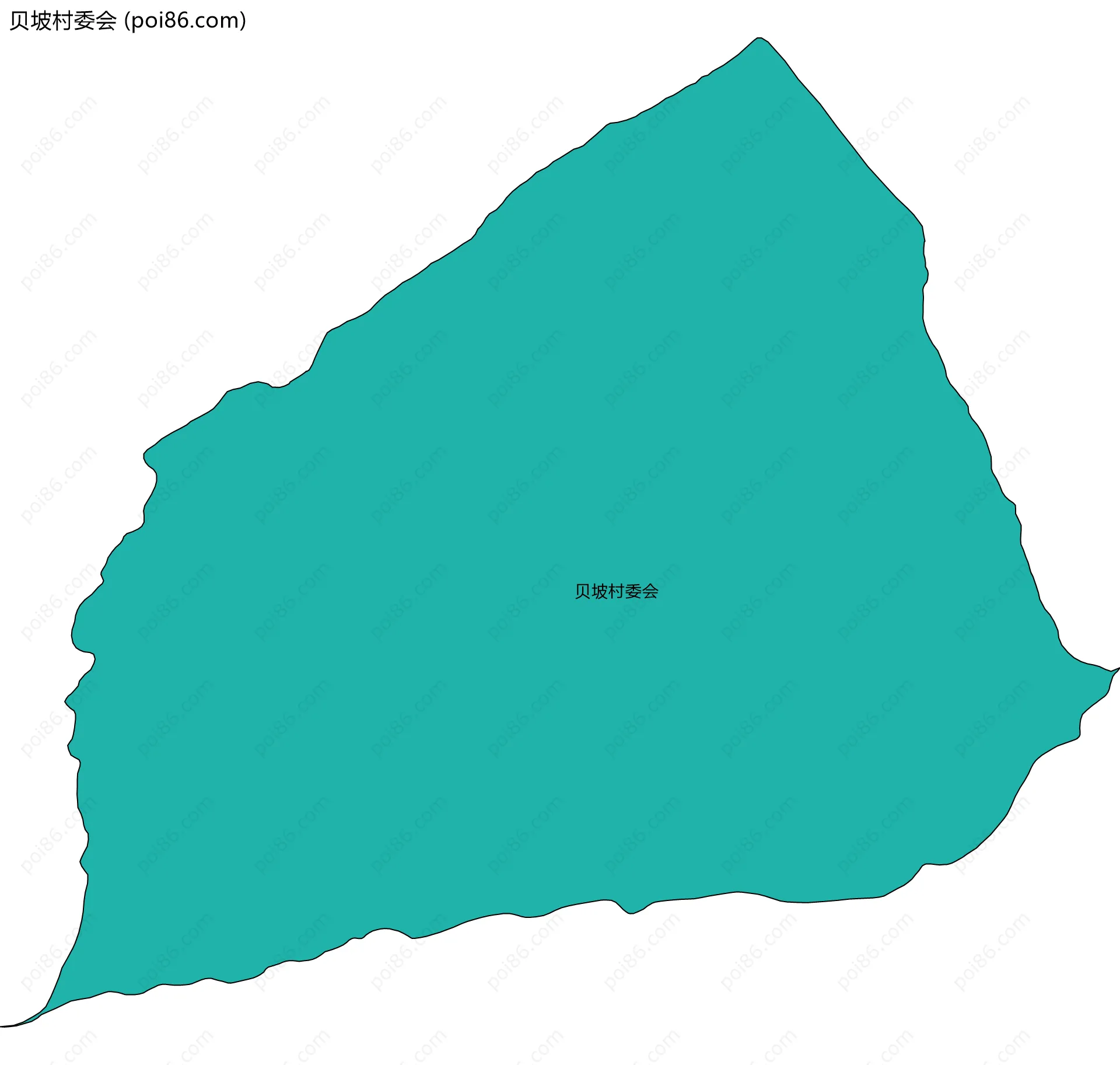 贝坡村委会边界地图