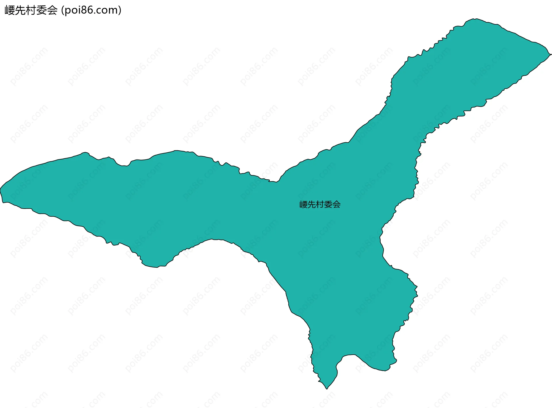 崾先村委会边界地图