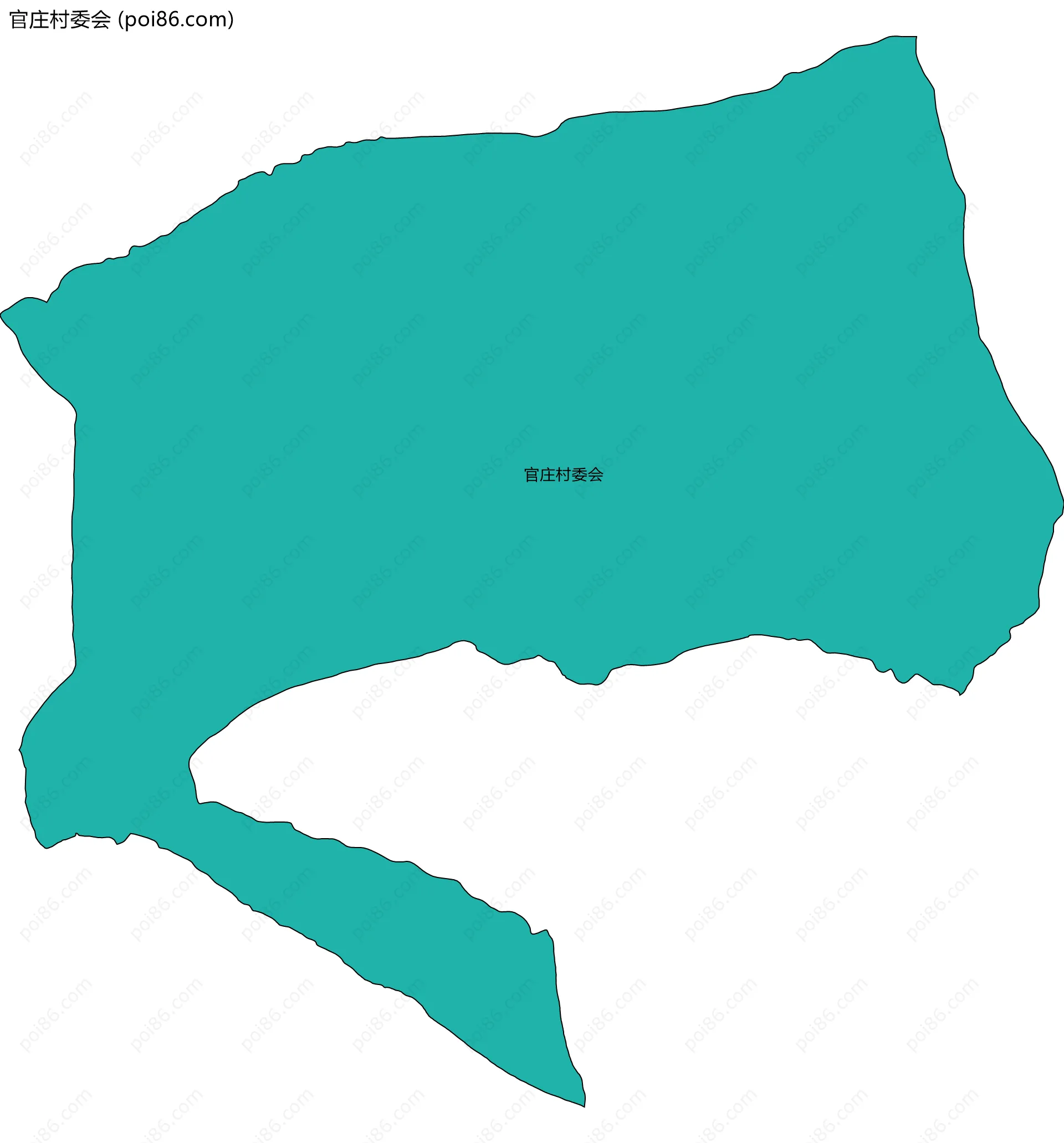 官庄村委会边界地图