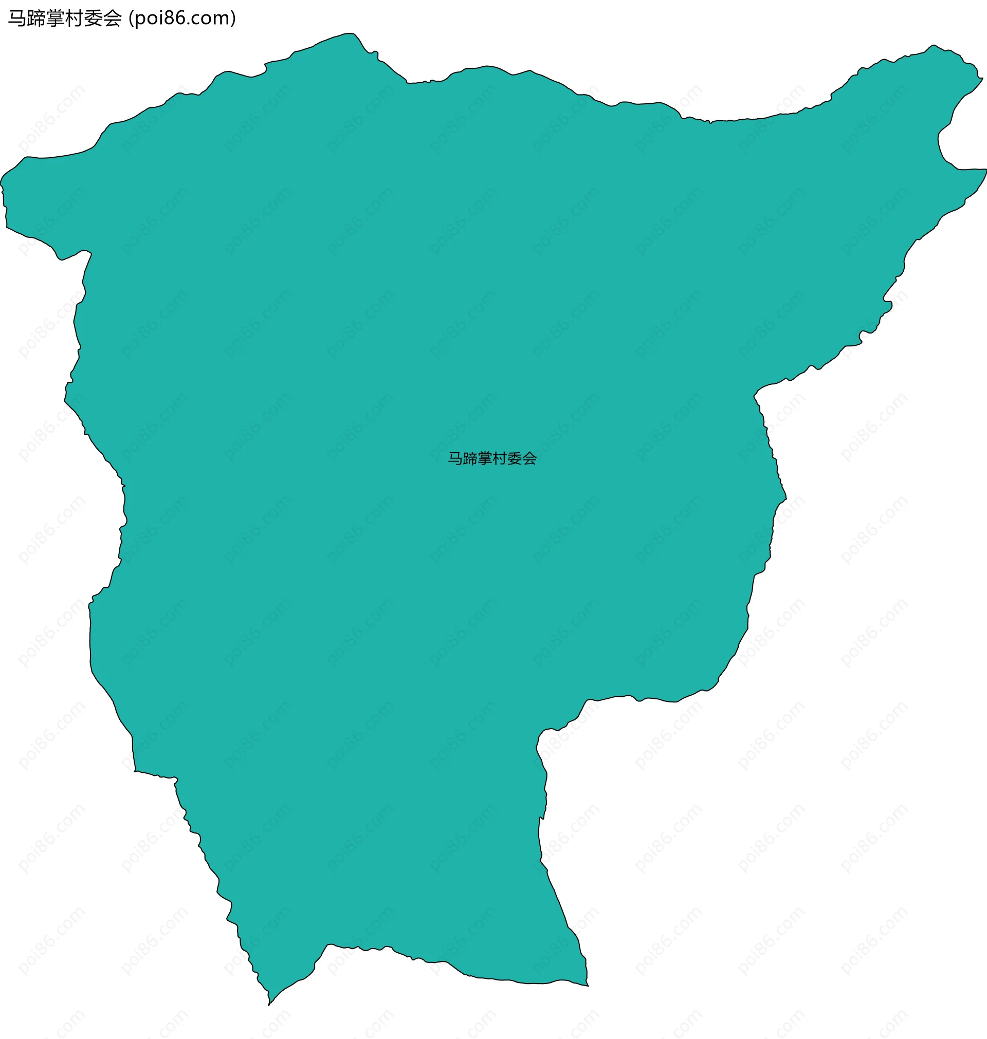 马蹄掌村委会边界地图