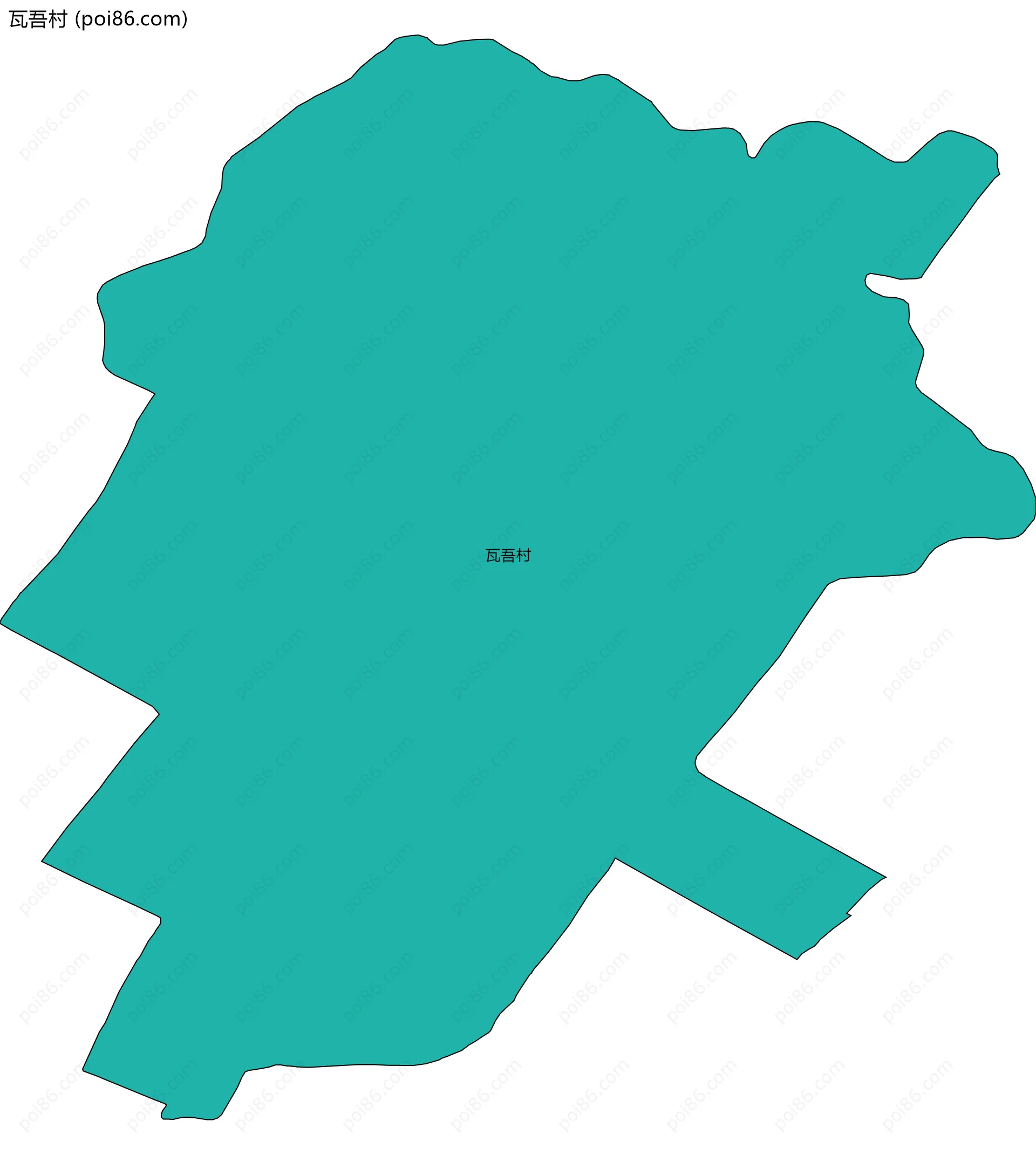 瓦吾村边界地图