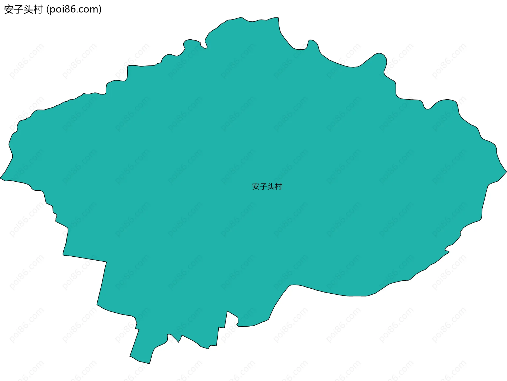 安子头村边界地图