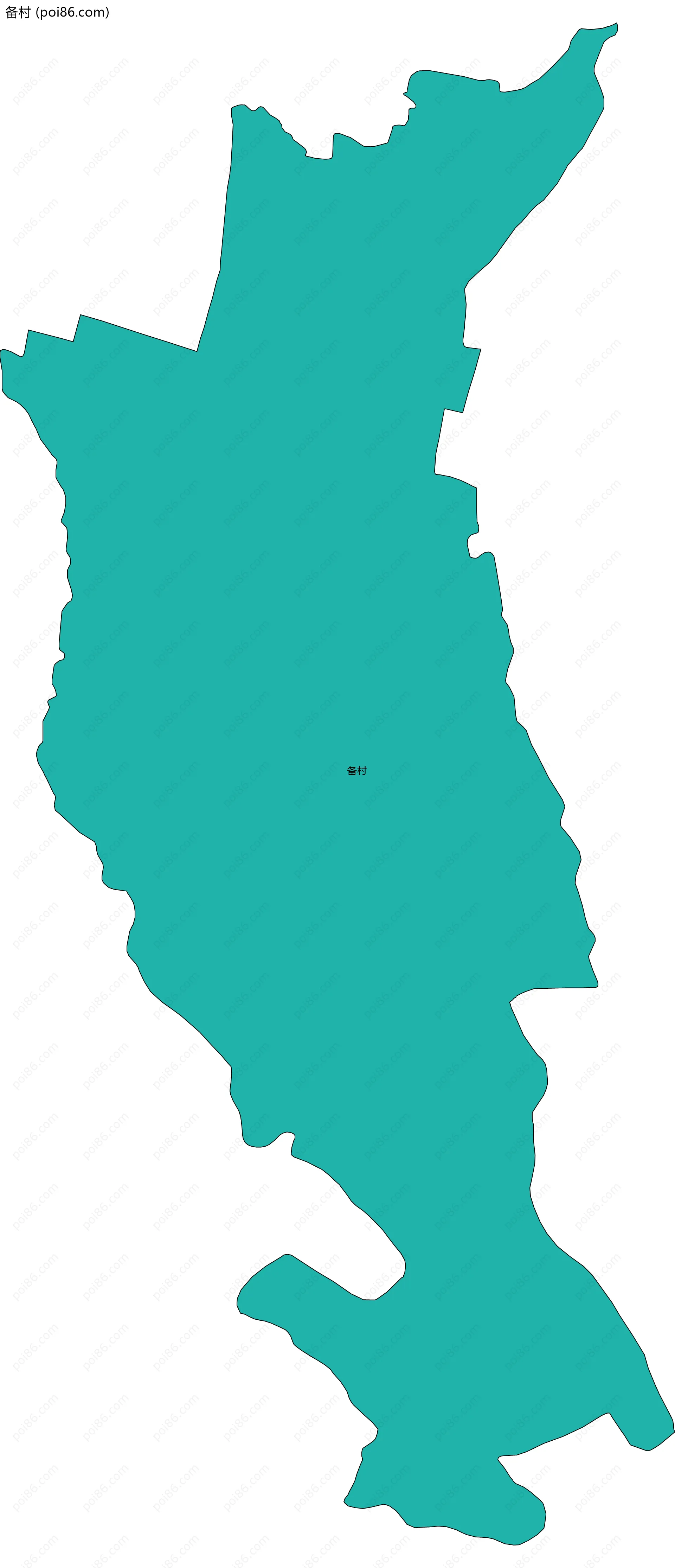 备村边界地图