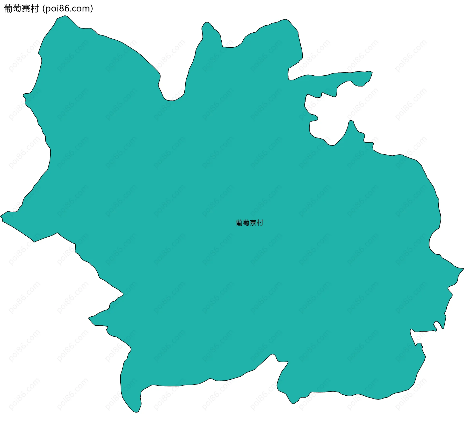 葡萄寨村边界地图