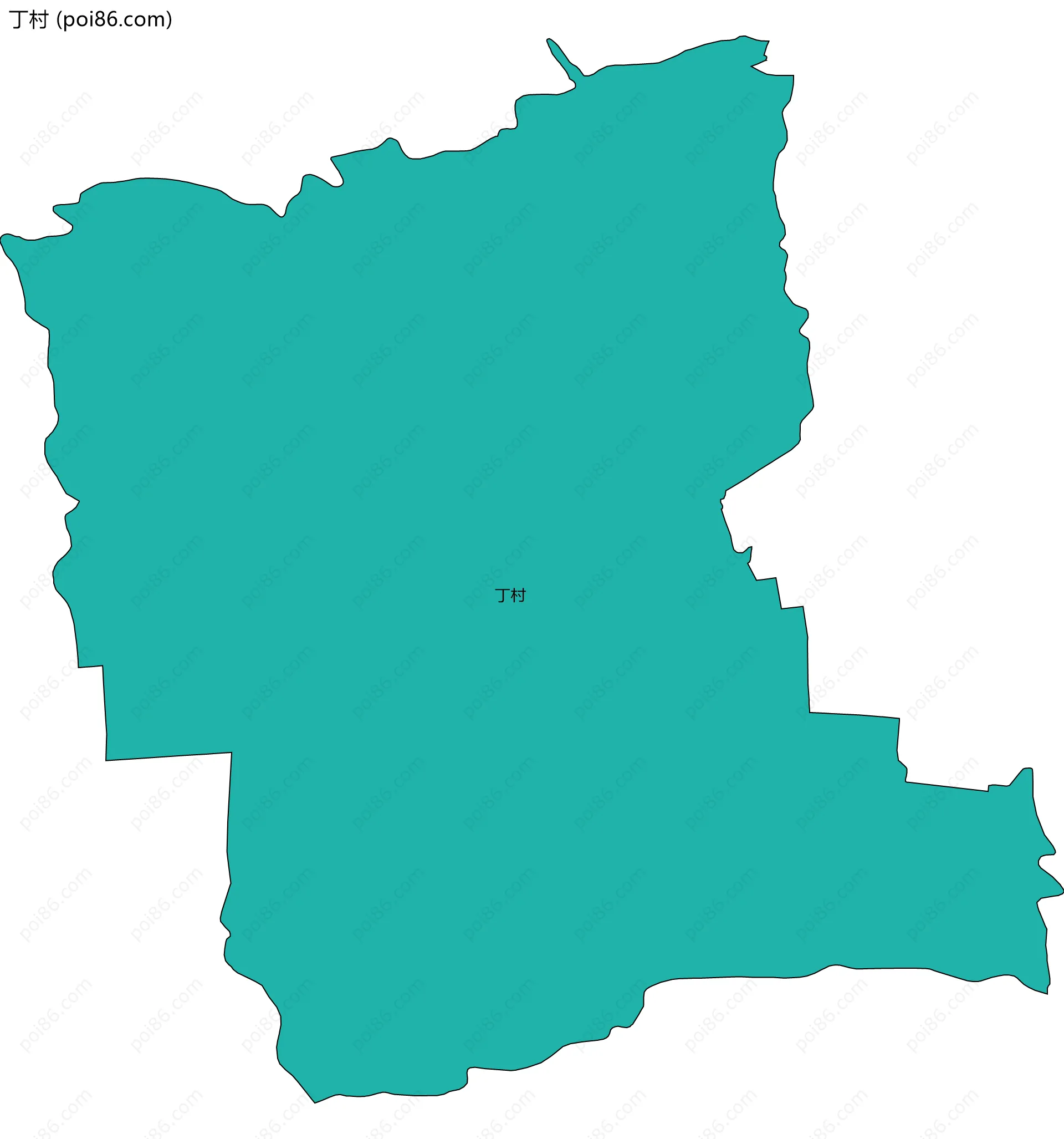 丁村边界地图