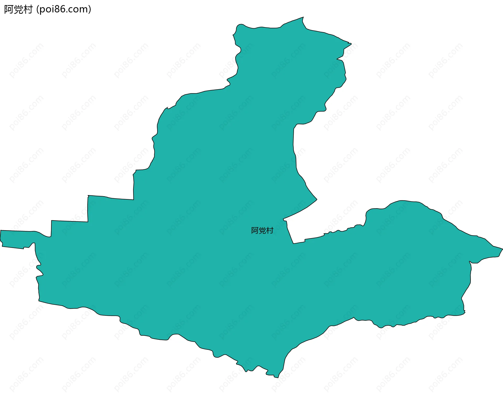 阿党村边界地图
