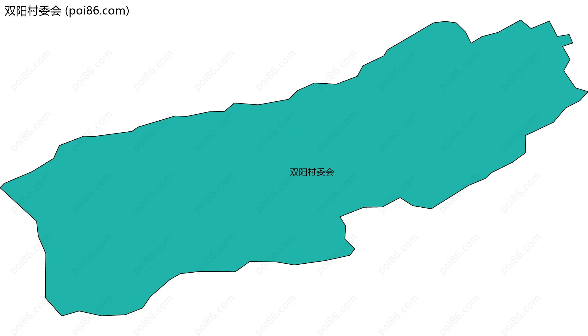 双阳村委会边界地图
