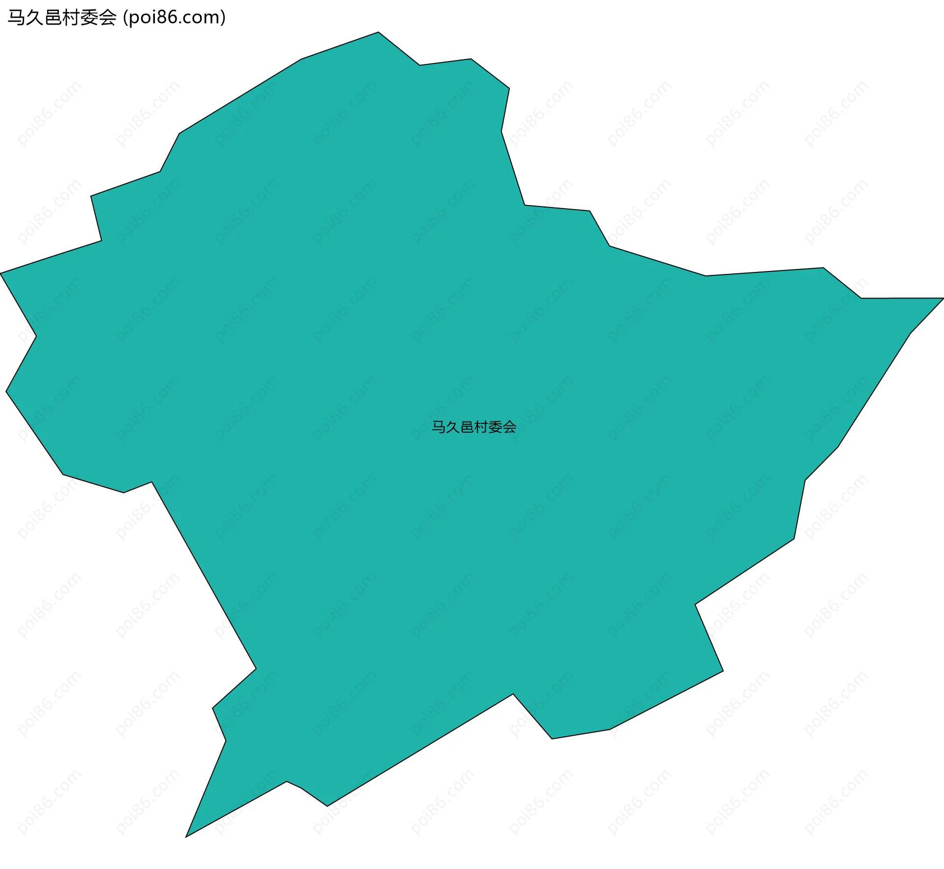 马久邑村委会边界地图