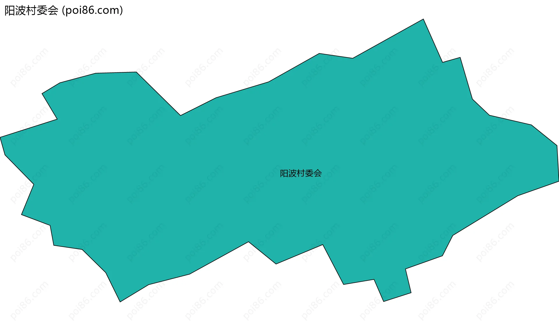 阳波村委会边界地图