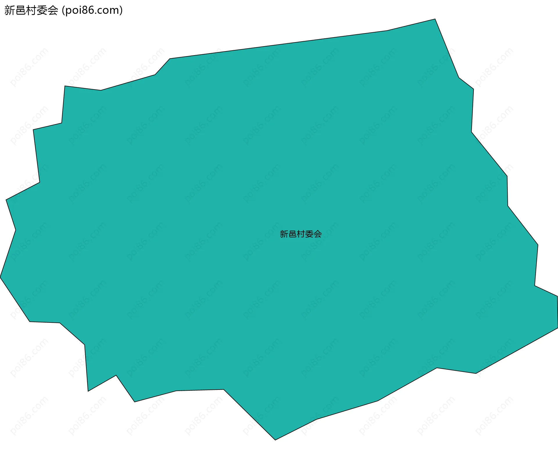 新邑村委会边界地图