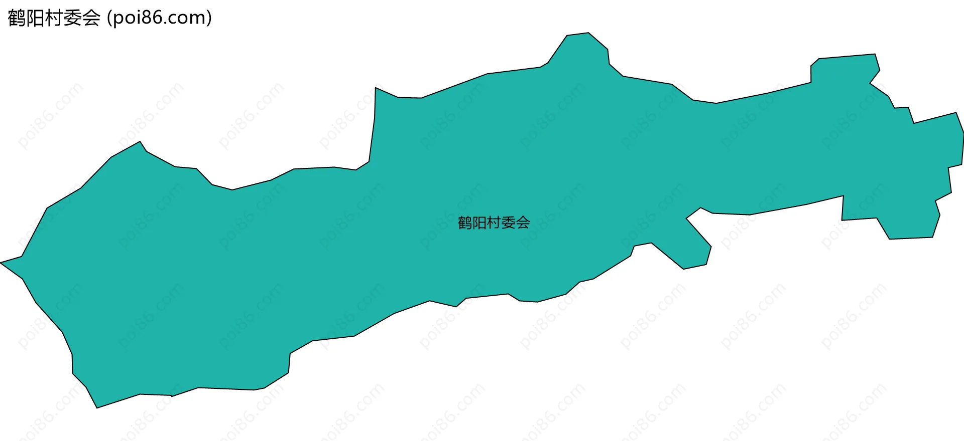 鹤阳村委会边界地图