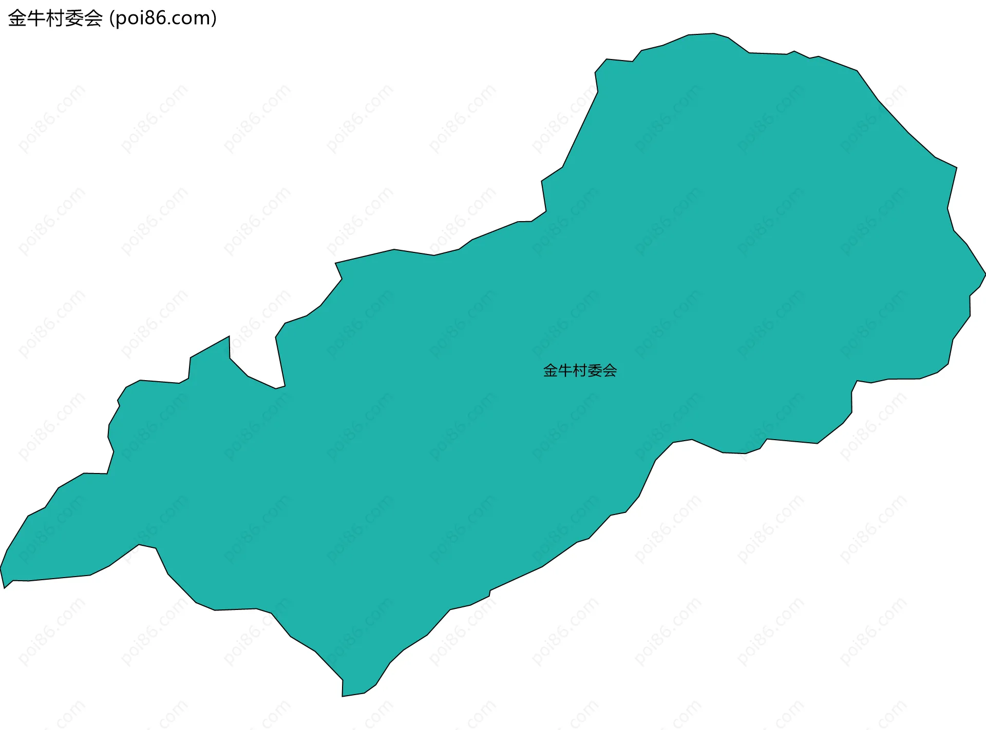 金牛村委会边界地图