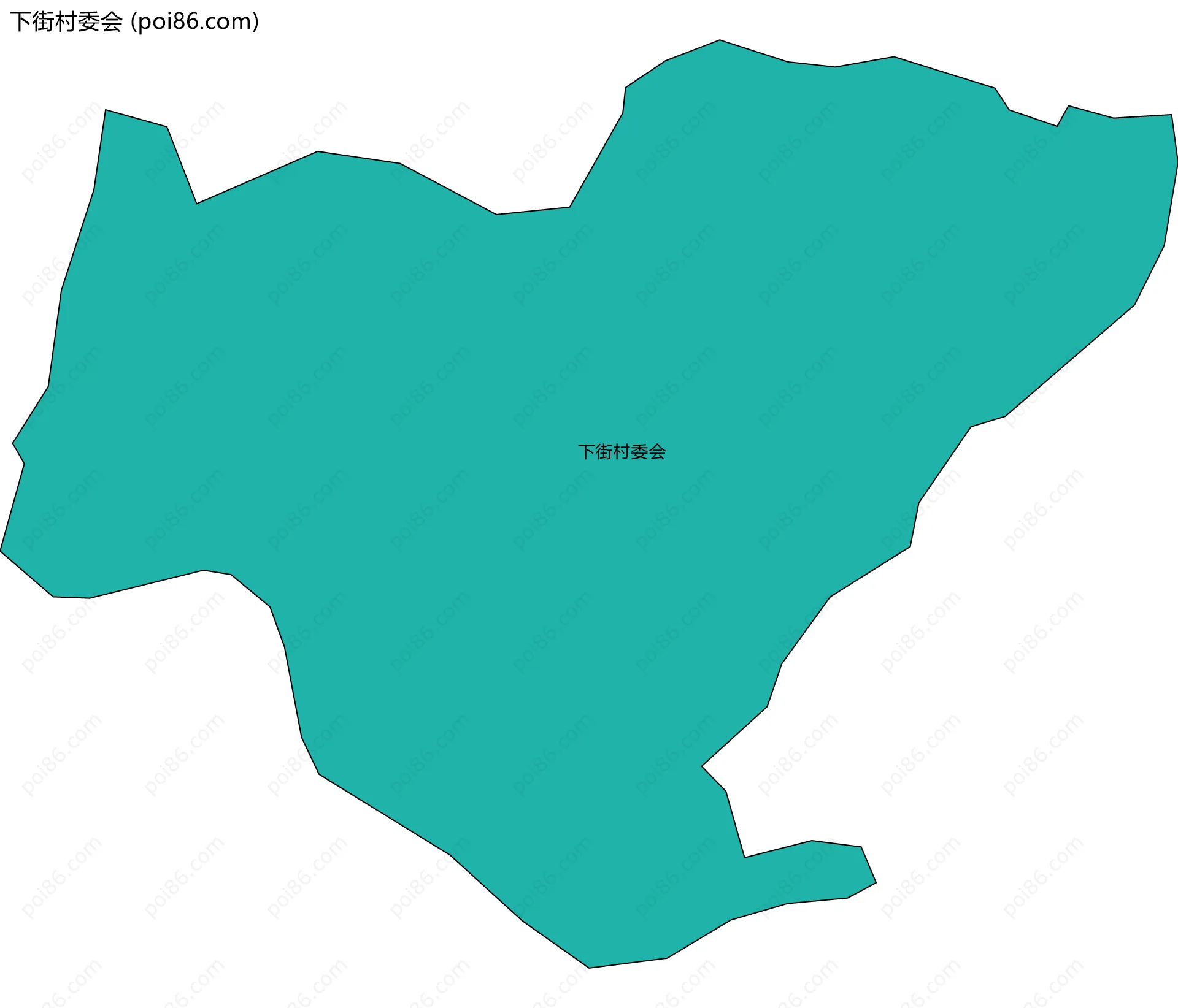 下街村委会边界地图