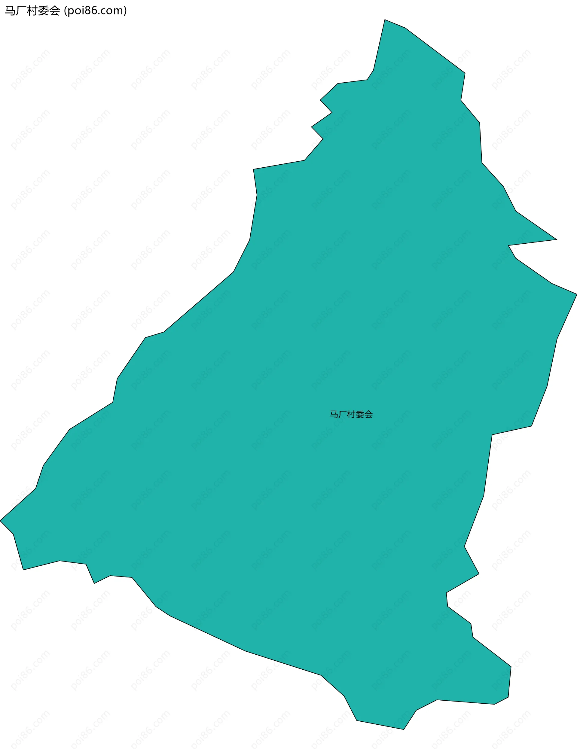 马厂村委会边界地图