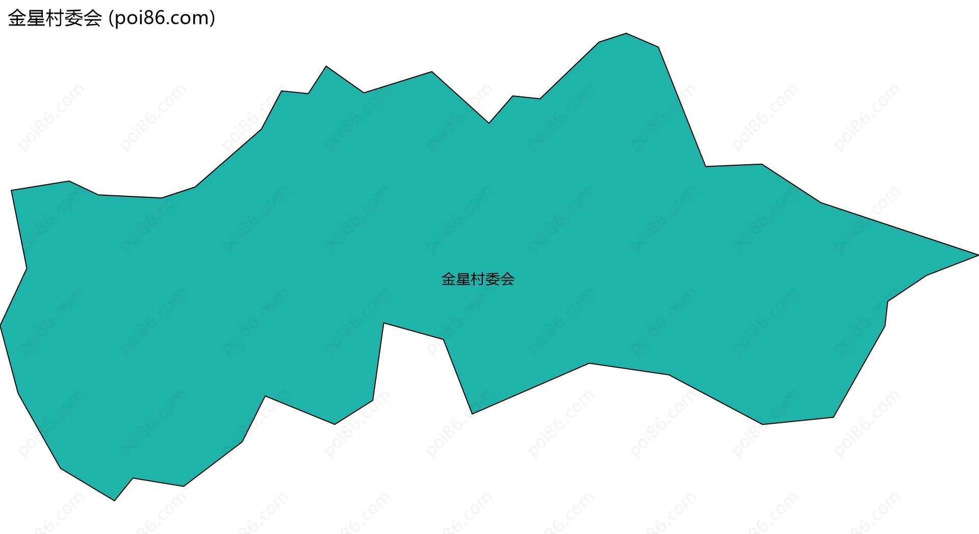 金星村委会边界地图