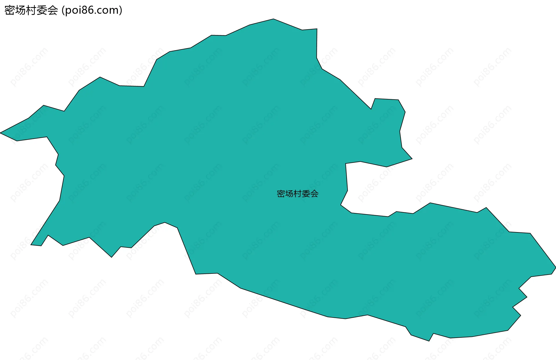 密场村委会边界地图