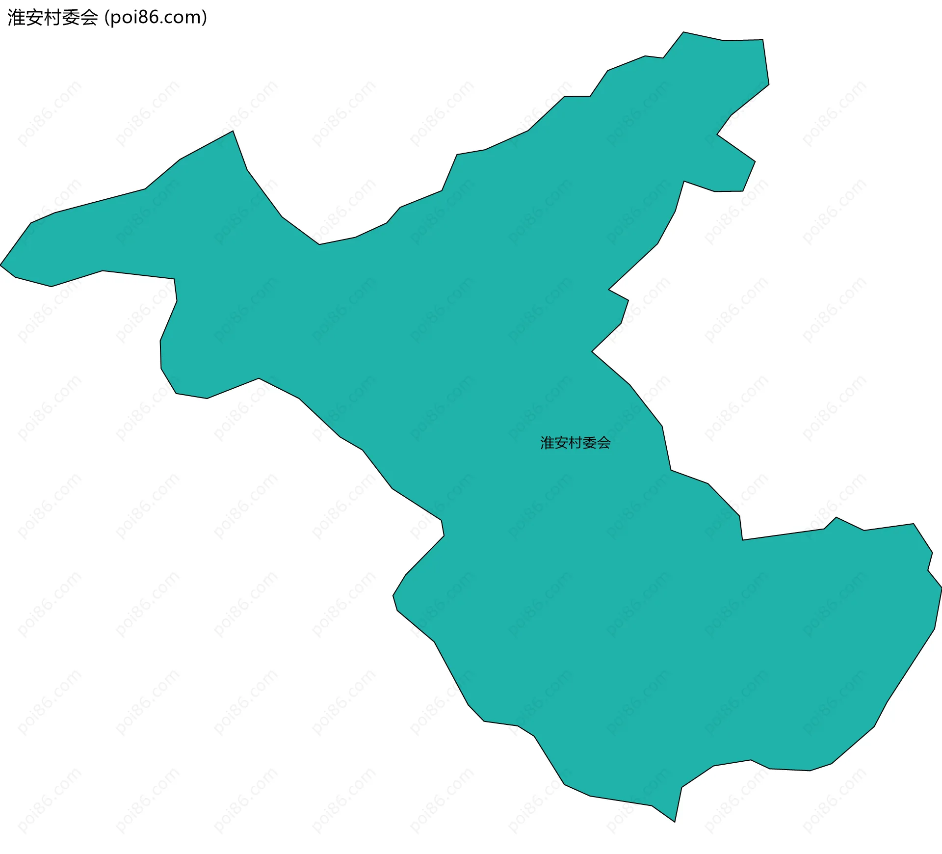 淮安村委会边界地图