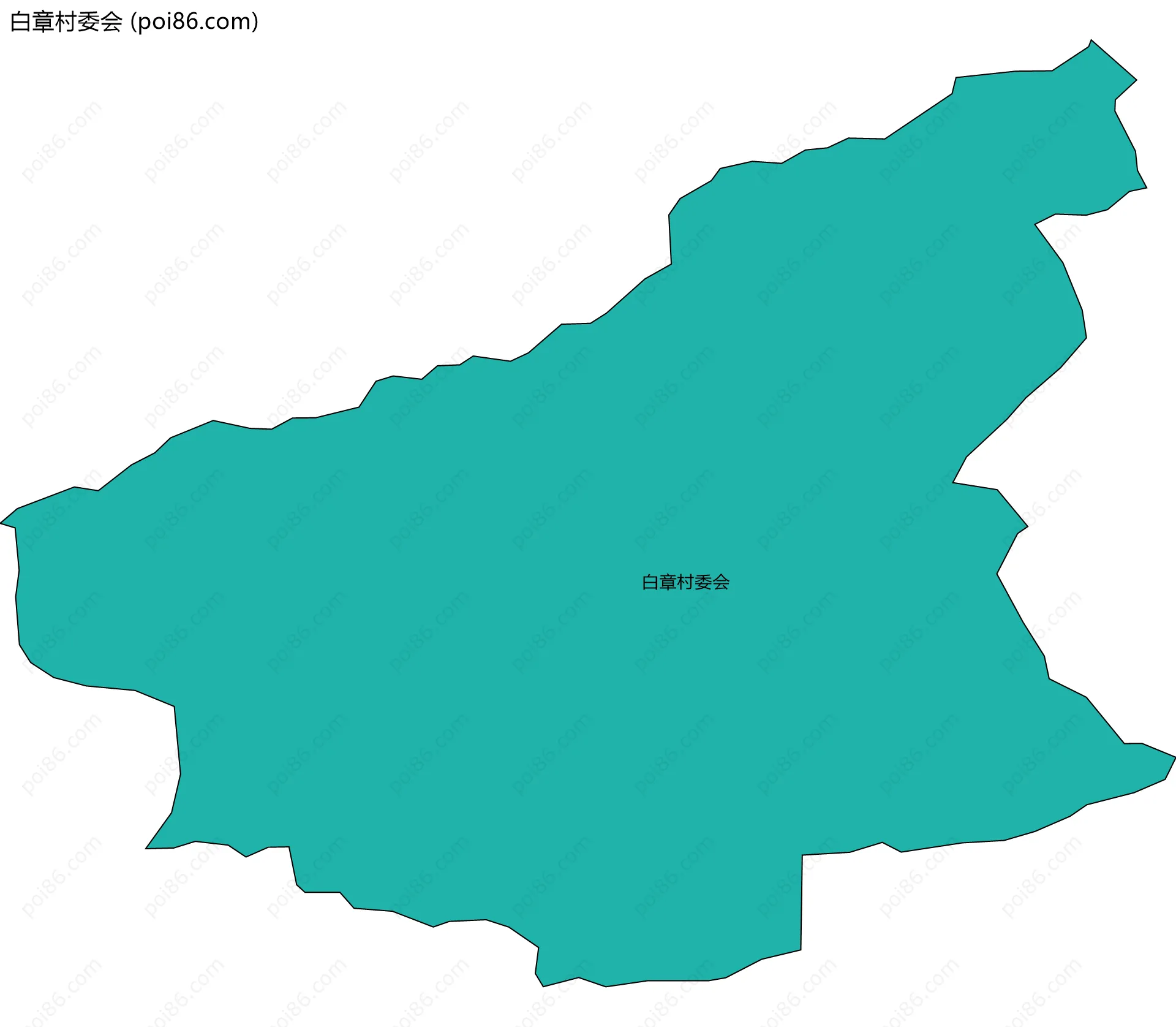 白章村委会边界地图