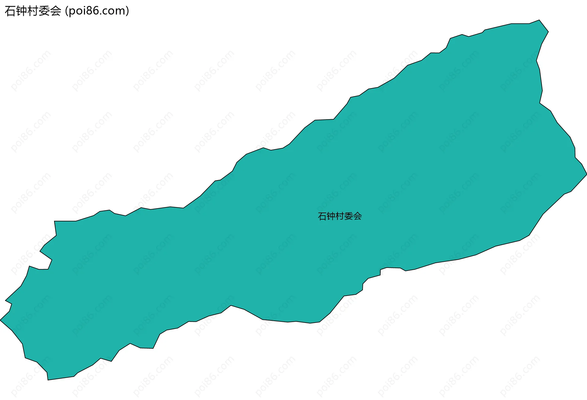 石钟村委会边界地图